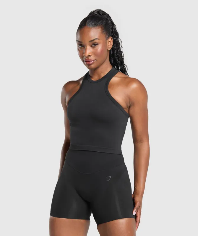Gymshark Activate Seamless Tank  - Black sold by Gymshark