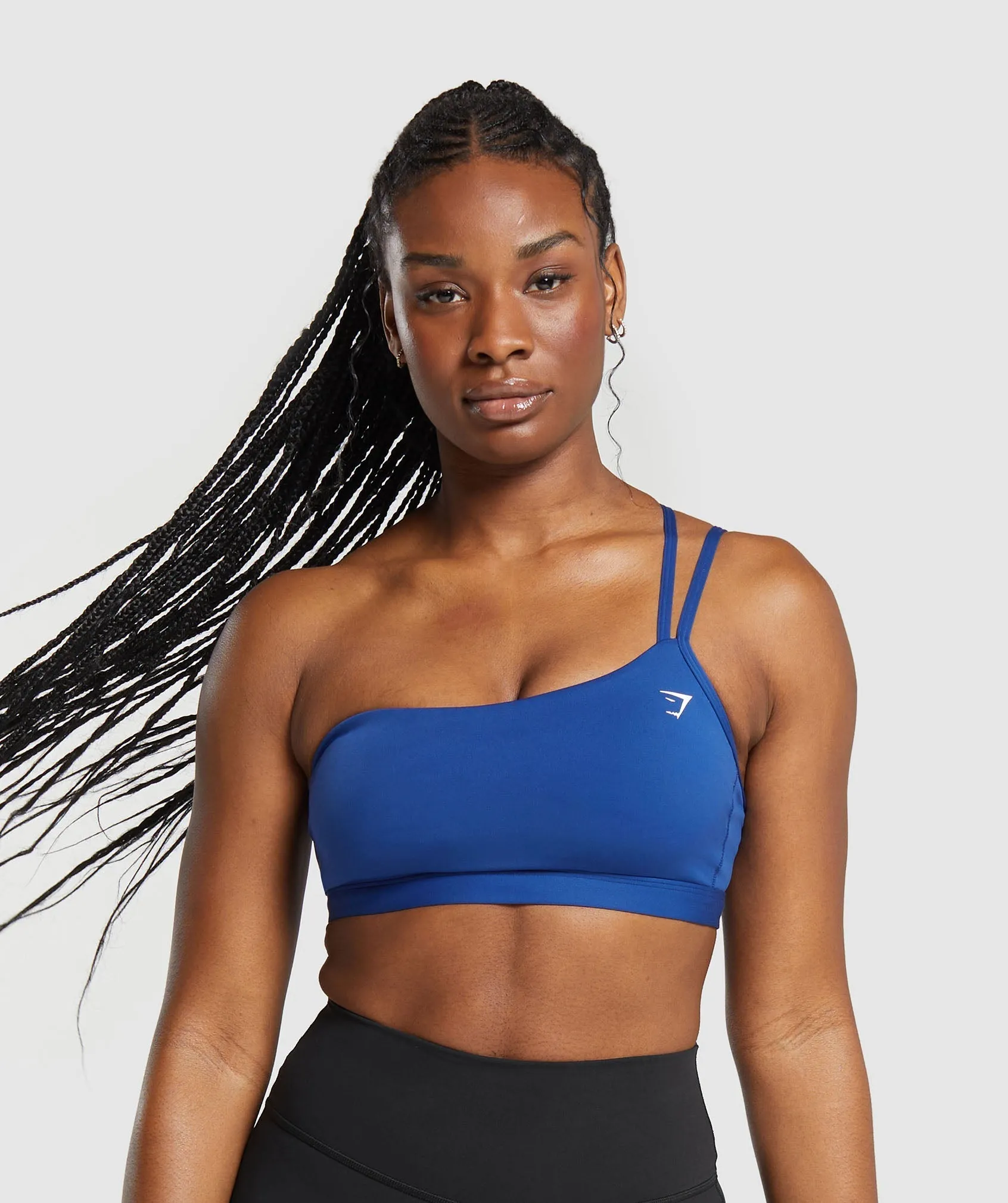 Gymshark One Shoulder Sports Bra - Wave Blue sold by Gymshark