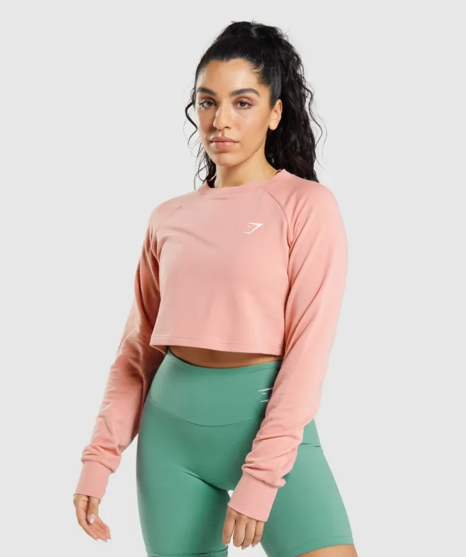 Gymshark Training Cropped Sweater - Paige Pink sold by Gymshark
