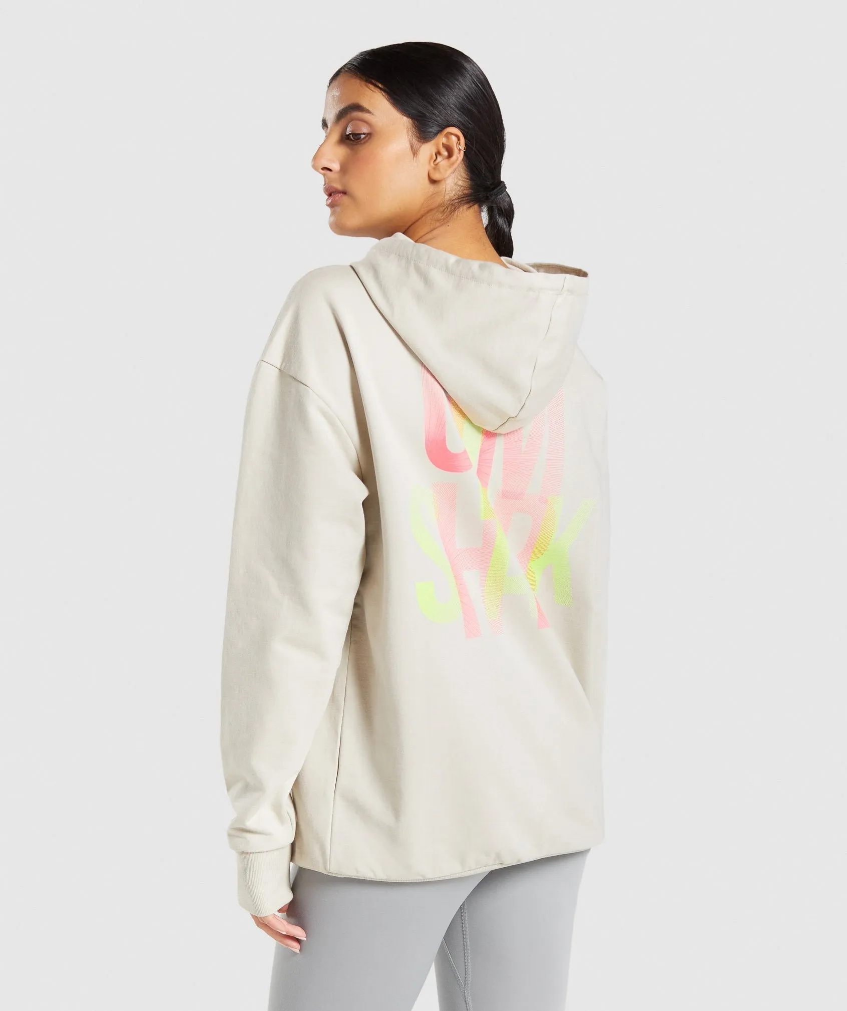 Gymshark Strobe Graphic Hoodie - Grey sold by Gymshark product image thumbnail 2