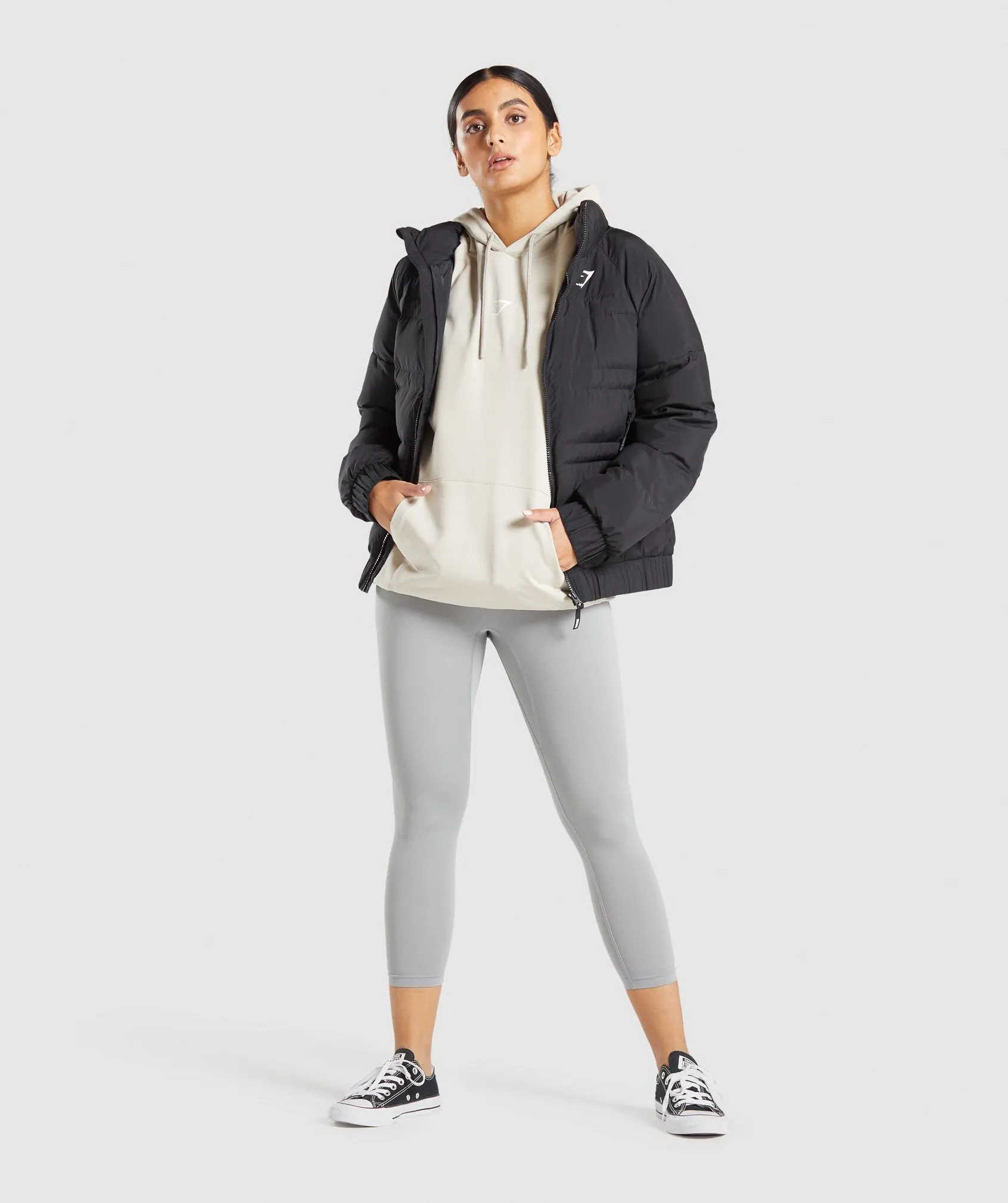 Gymshark Strobe Graphic Hoodie - Grey sold by Gymshark product image thumbnail 3