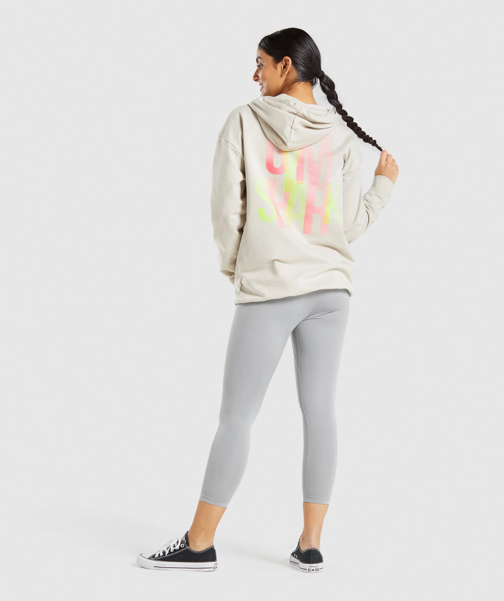 Gymshark Strobe Graphic Hoodie - Grey sold by Gymshark product image thumbnail 4