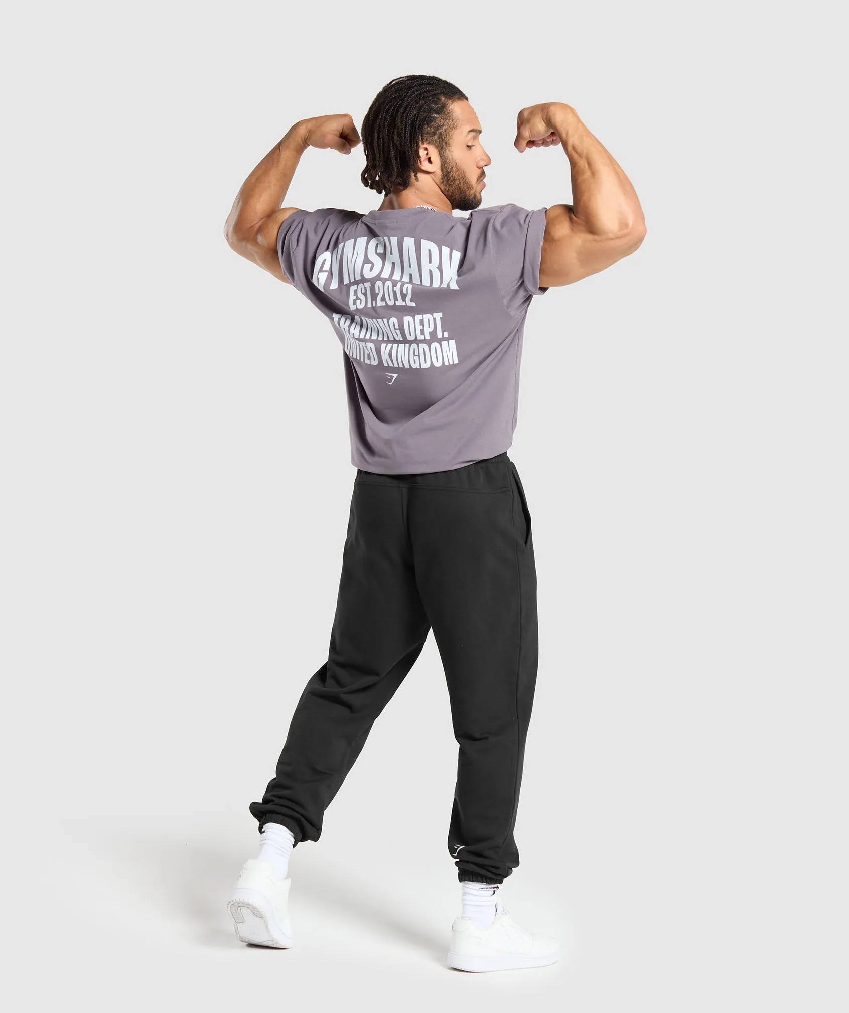 Gymshark Training Dept. UK T-Shirt - Fog Purple sold by Gymshark product image thumbnail 4