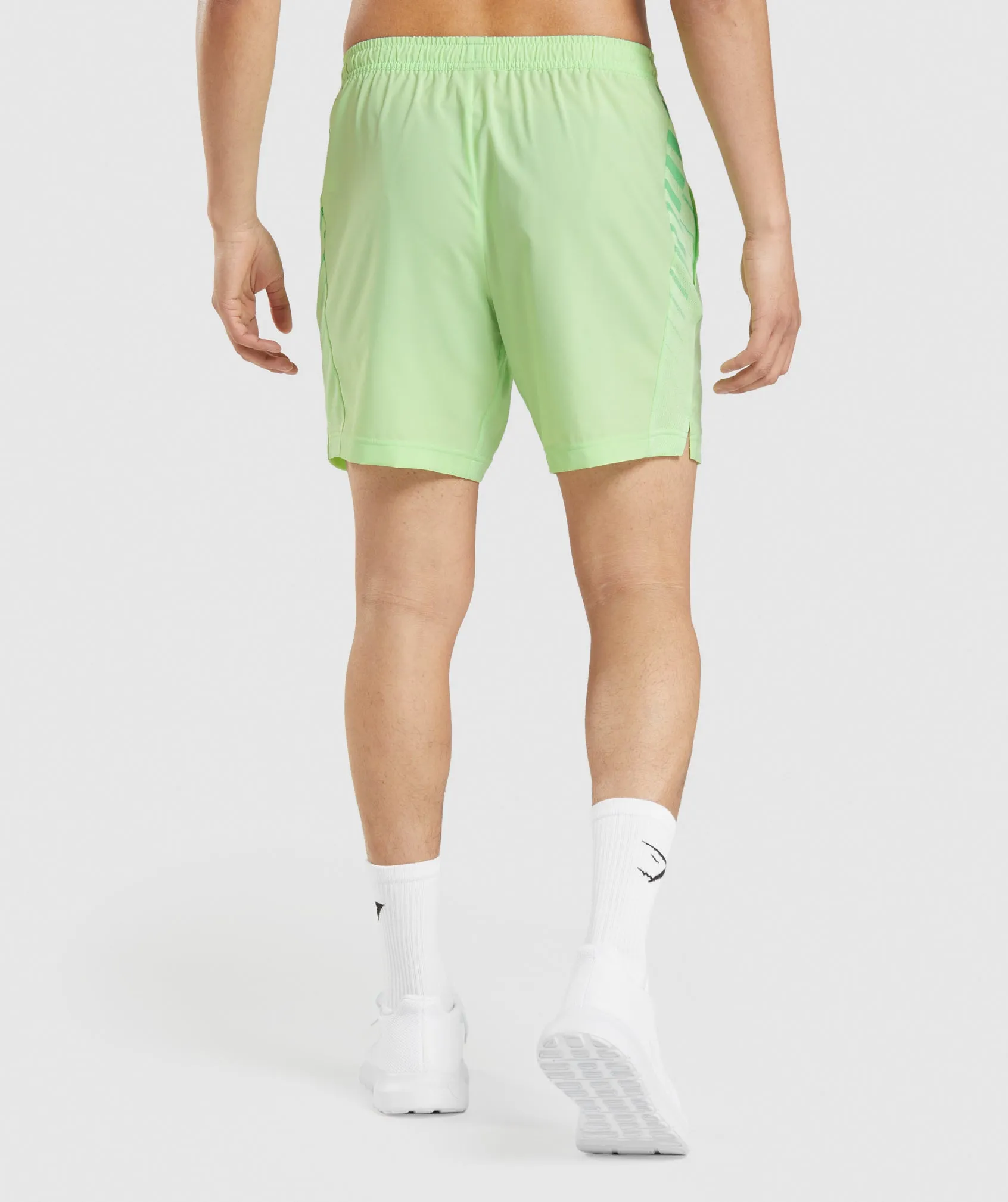 Gymshark Sport Stripe 7" Shorts - Bali Green sold by Gymshark product image thumbnail 2