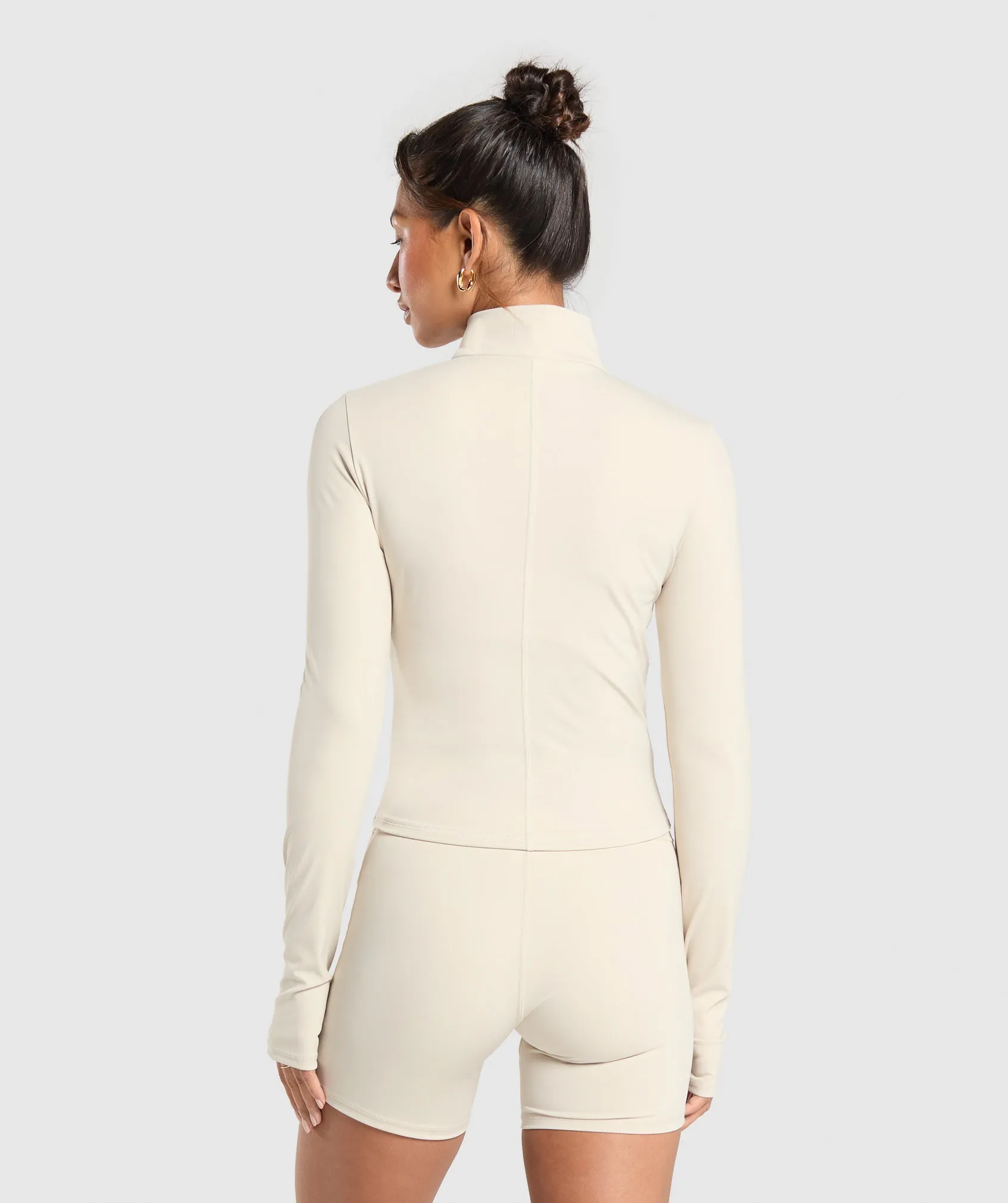 Gymshark Elevate Tracktop - Cream Beige sold by Gymshark product image thumbnail 2