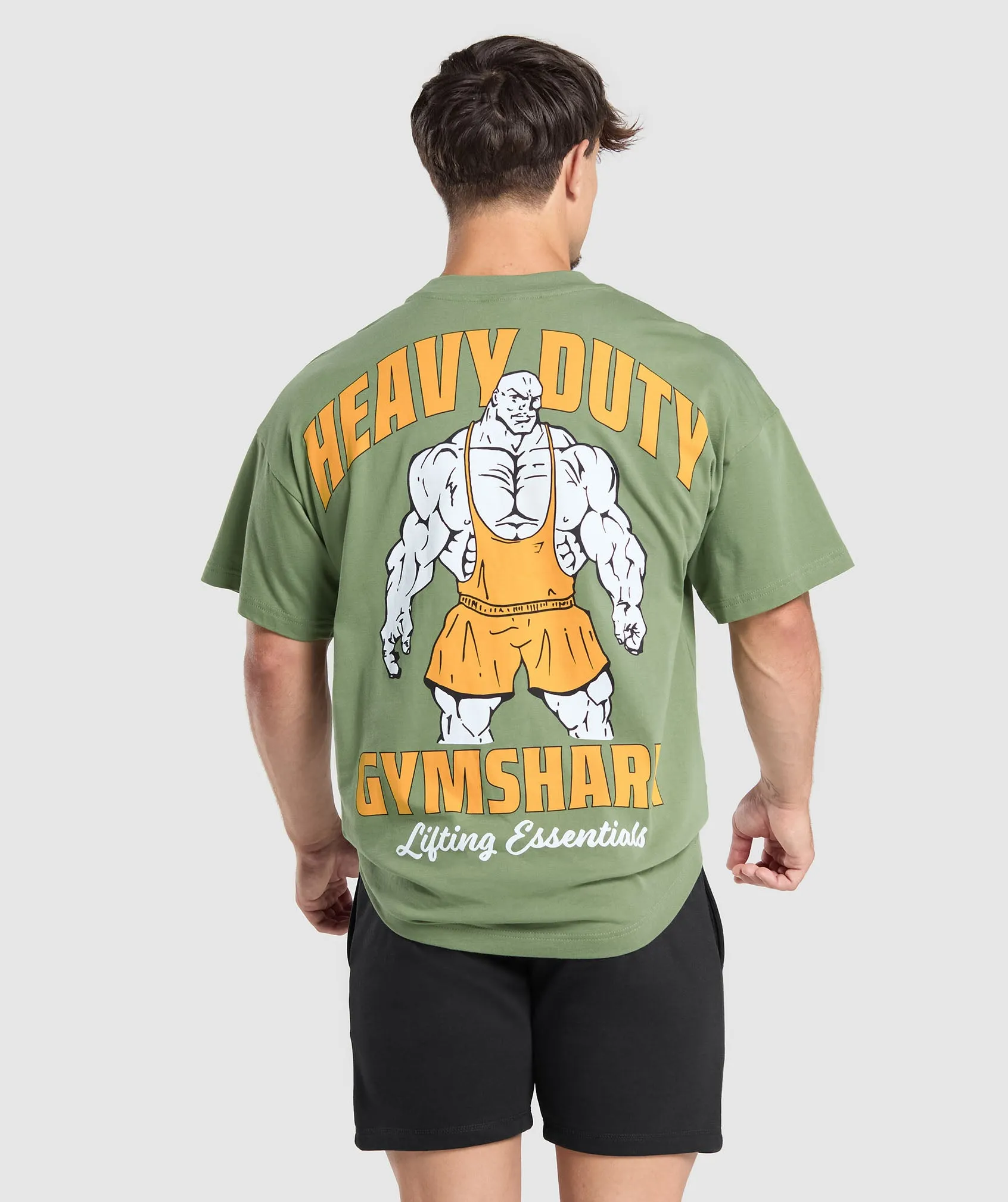 Gymshark Heavy Duty Lifter T-Shirt - Force Green sold by Gymshark