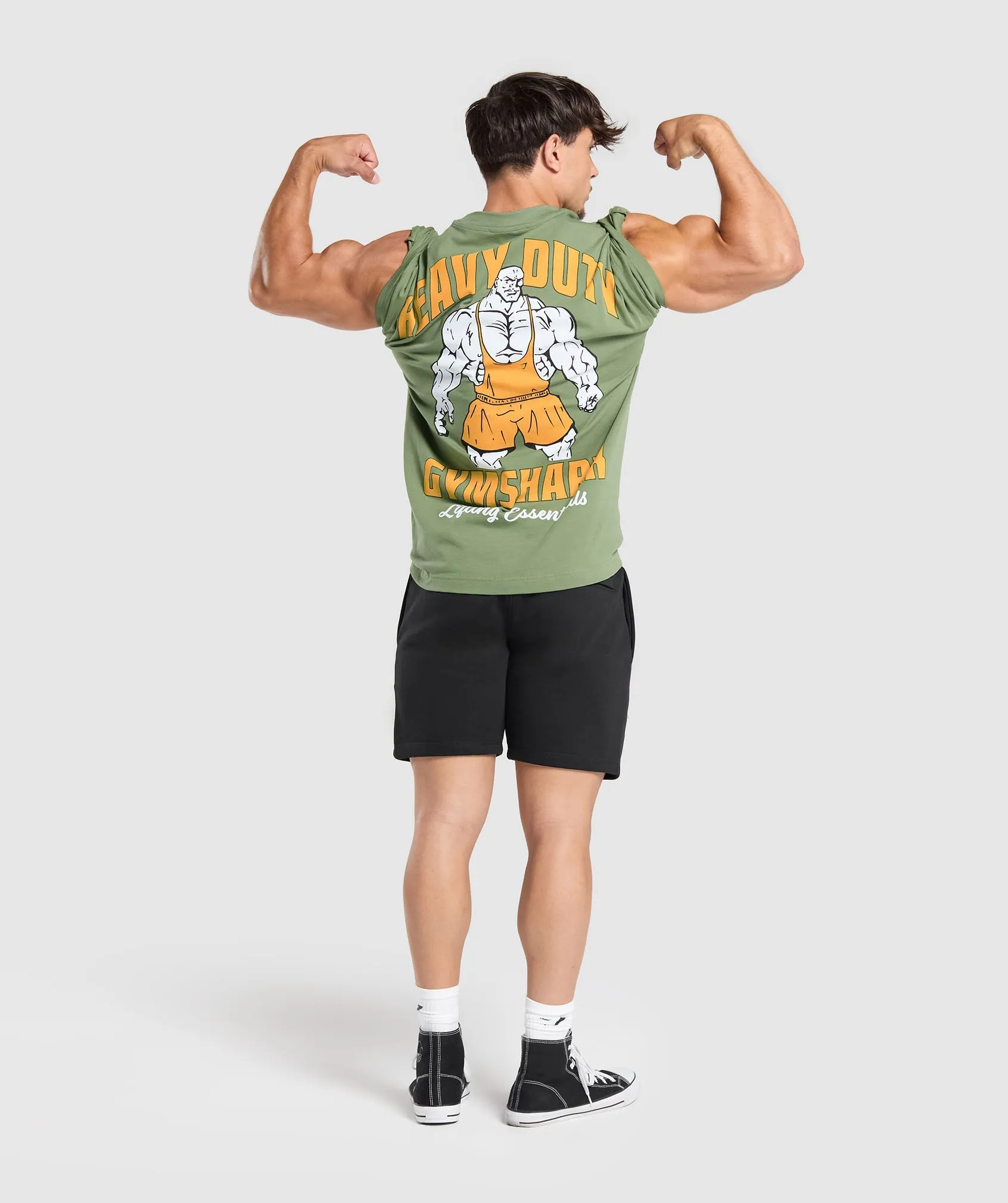 Gymshark Heavy Duty Lifter T-Shirt - Force Green sold by Gymshark product image thumbnail 4