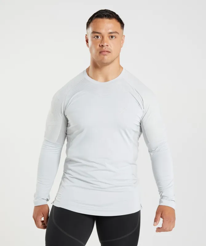 Gymshark 315 Long Sleeve T-Shirt - Light Grey sold by Gymshark