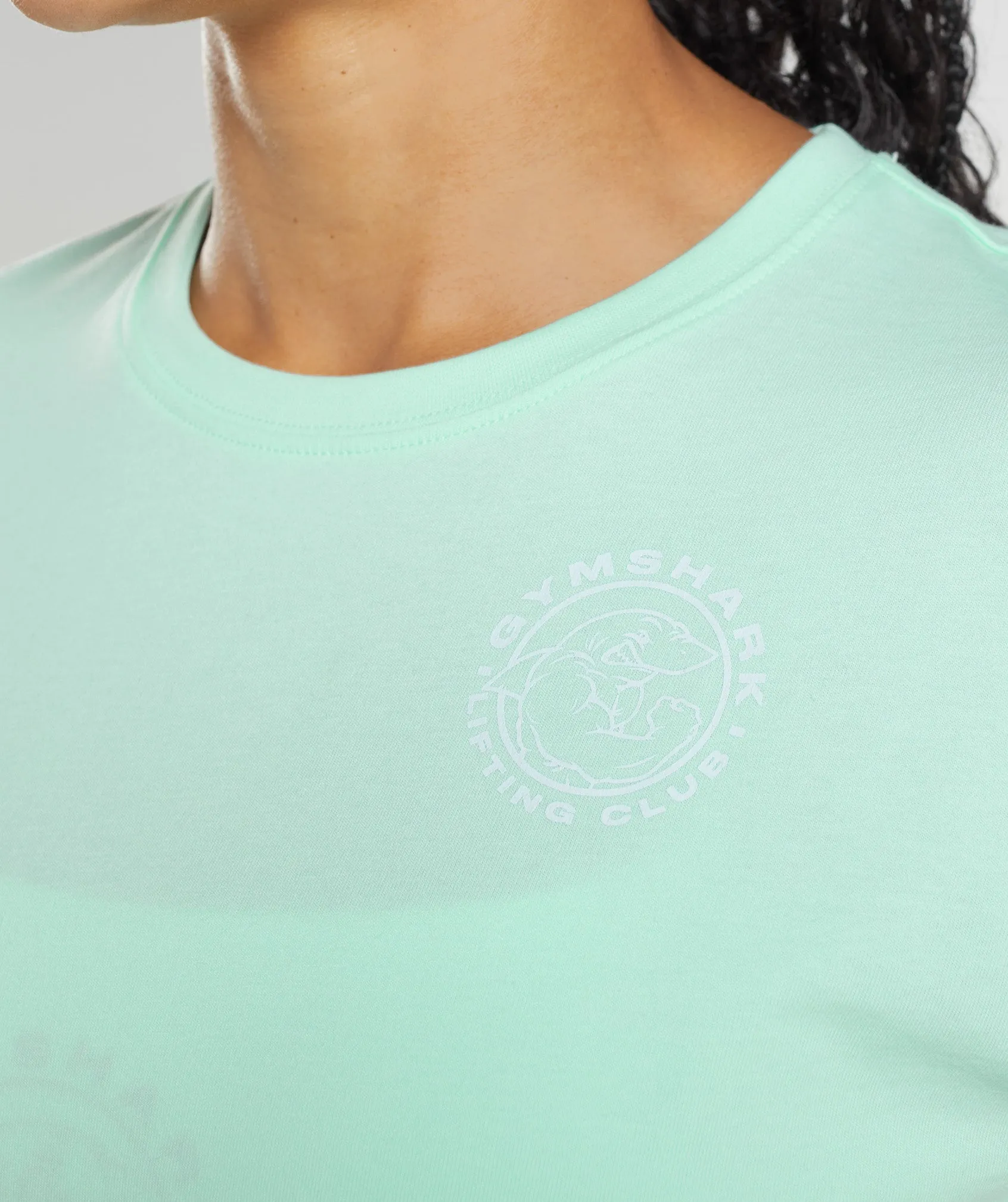 Gymshark Legacy Crop Top - Turbo Blue sold by Gymshark product image thumbnail 3