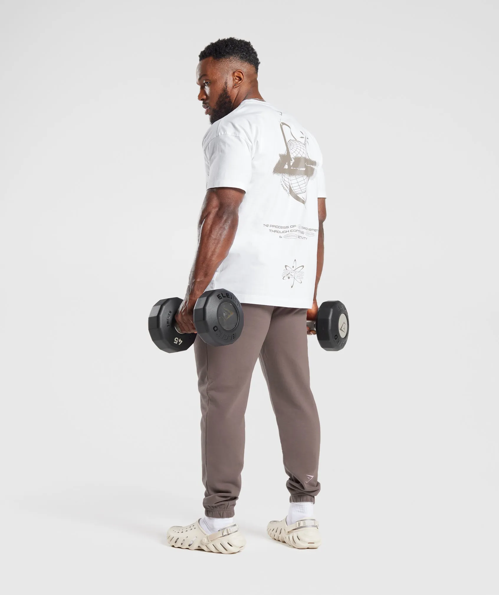 Gymshark Intergalactic Lifting Oversized T-Shirt - White sold by Gymshark product image thumbnail 4