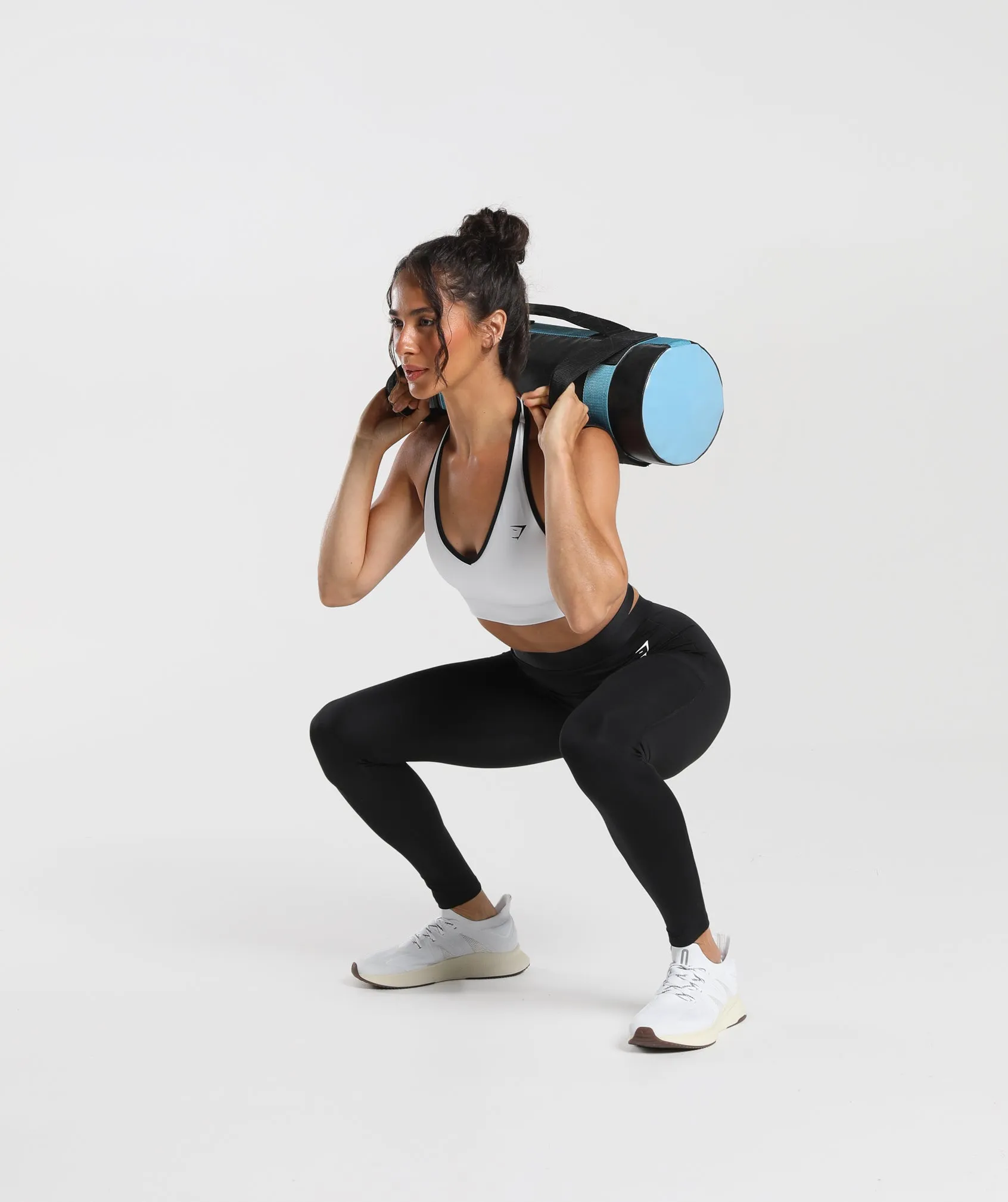 Gymshark Reversible Halterneck Sports Bra - Black/White sold by Gymshark product image thumbnail 5