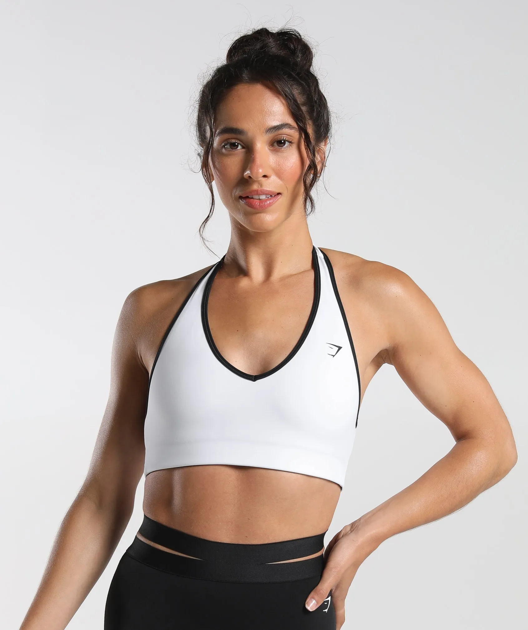 Gymshark Reversible Halterneck Sports Bra - Black/White sold by Gymshark product image thumbnail 2