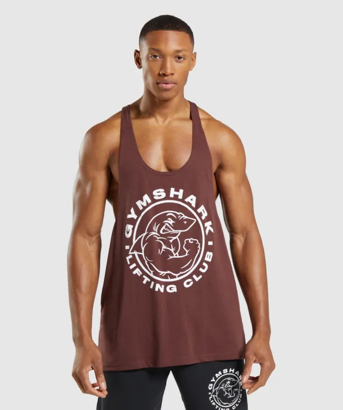 Gymshark Legacy Stringer - Cherry Brown sold by Gymshark