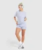 Gymshark Love Hearts Oversized T-Shirt - Silver Lilac sold by Gymshark