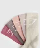 Gymshark Crew Socks 5pk - Berry/Brown/Pink/Pink/Brown sold by Gymshark