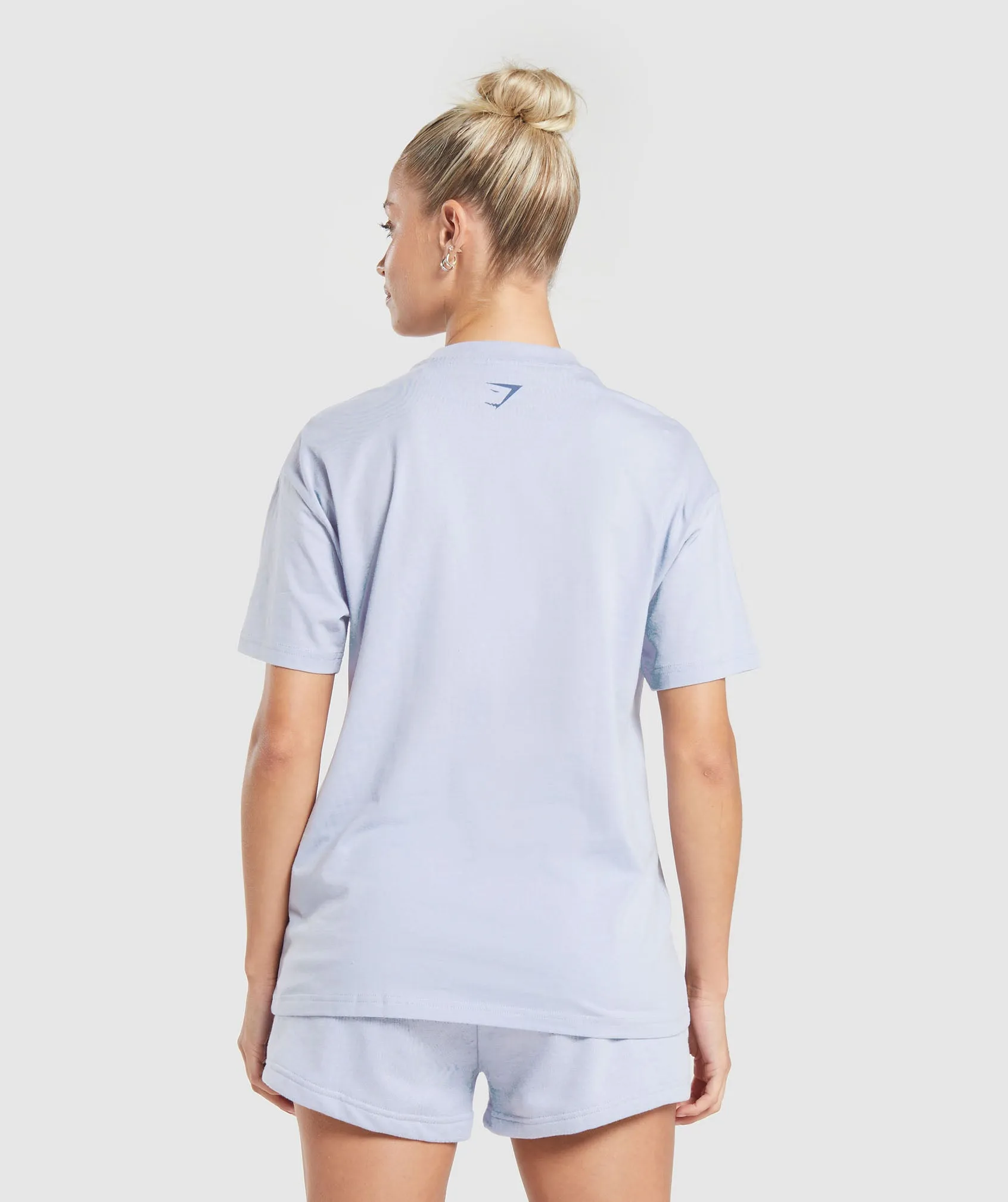 Gymshark Love Hearts Oversized T-Shirt - Silver Lilac sold by Gymshark product image thumbnail 2