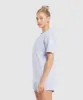 Gymshark Love Hearts Oversized T-Shirt - Silver Lilac sold by Gymshark
