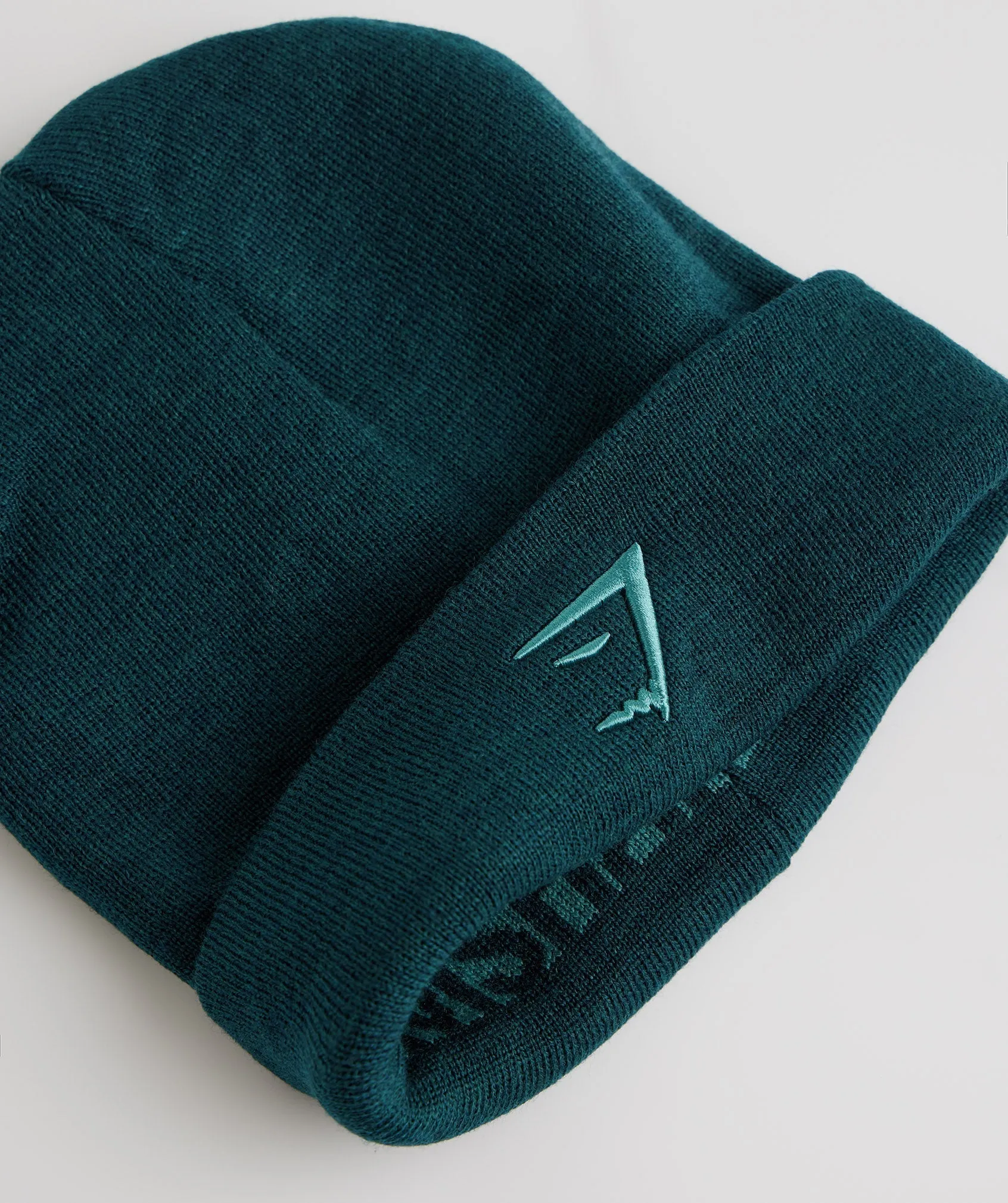 Gymshark Reversable Jacquard Beanie - Winter Teal/Slate Blue sold by Gymshark product image thumbnail 2