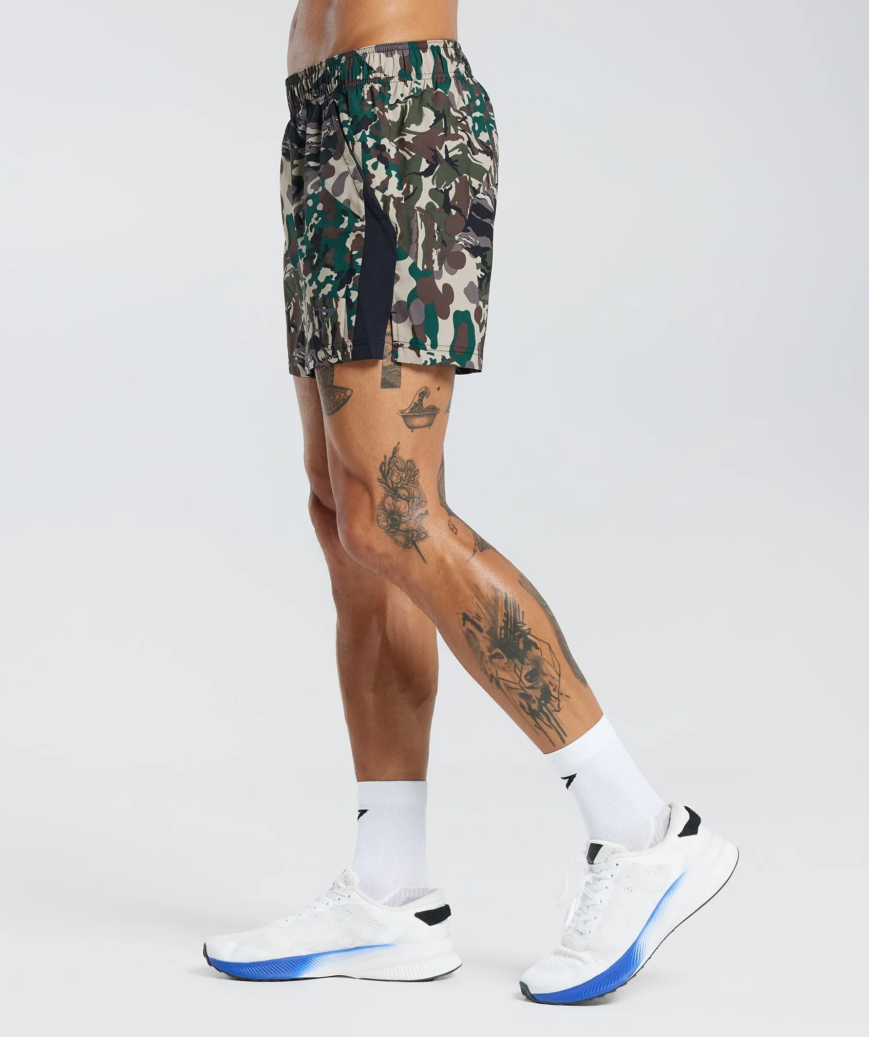 Gymshark Sport 5" Shorts - Cement Brown/Black Print sold by Gymshark product image thumbnail 3