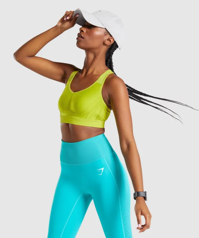 Gymshark Apex Sports Bra - Lime sold by Gymshark