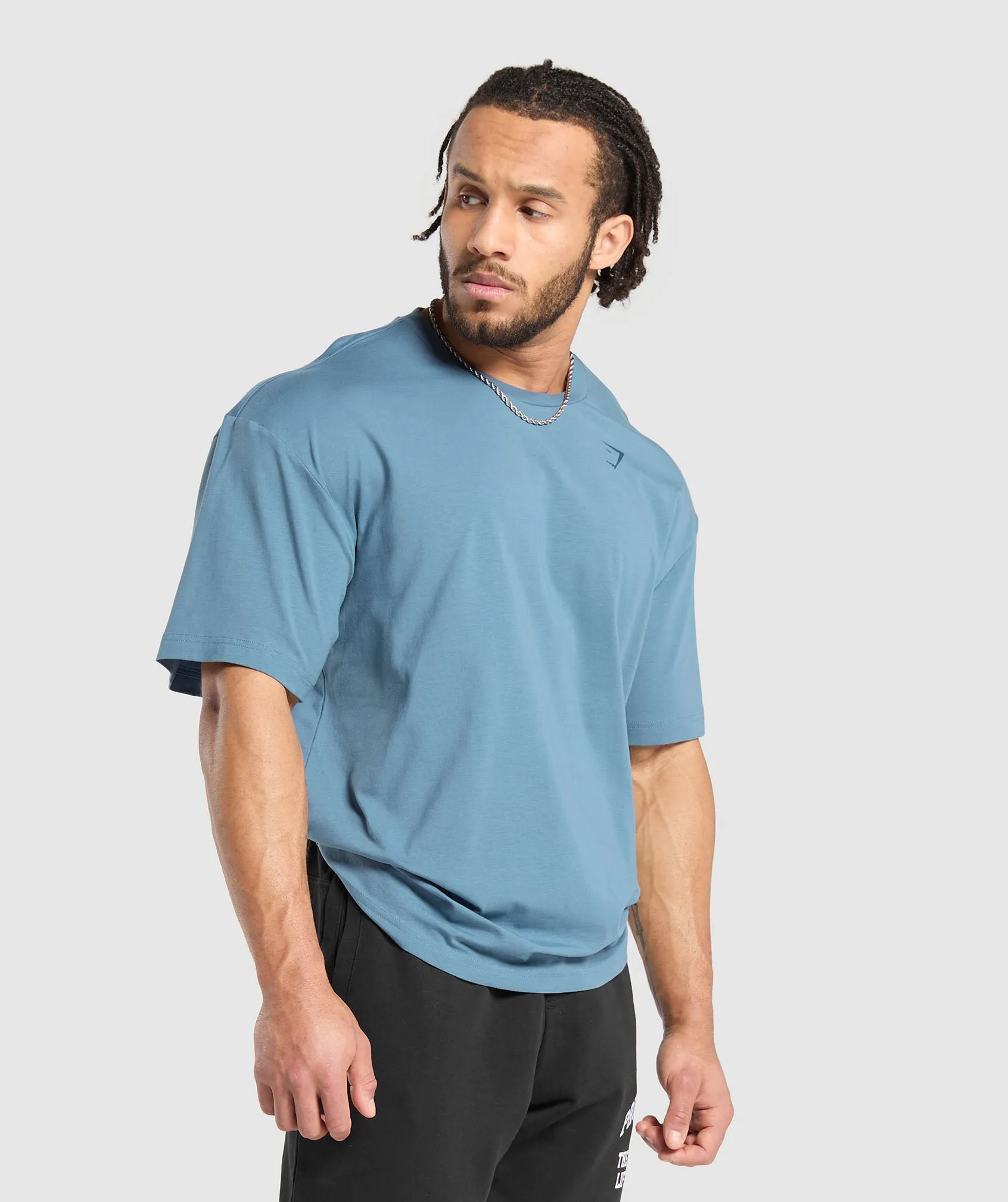 Gymshark Heavy Duty Apparel T-Shirt - Faded Blue sold by Gymshark product image thumbnail 3