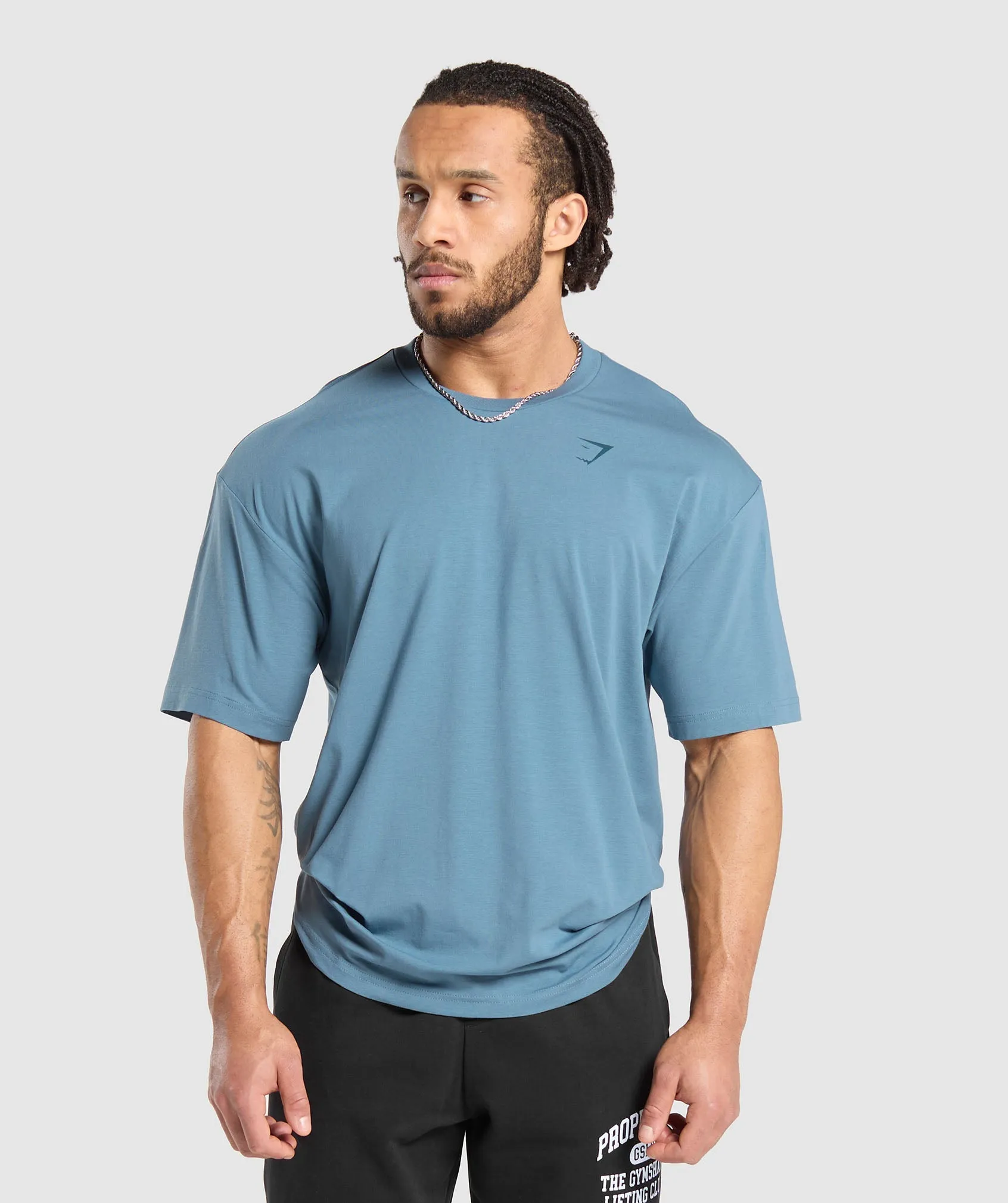 Gymshark Heavy Duty Apparel T-Shirt - Faded Blue sold by Gymshark product image thumbnail 2
