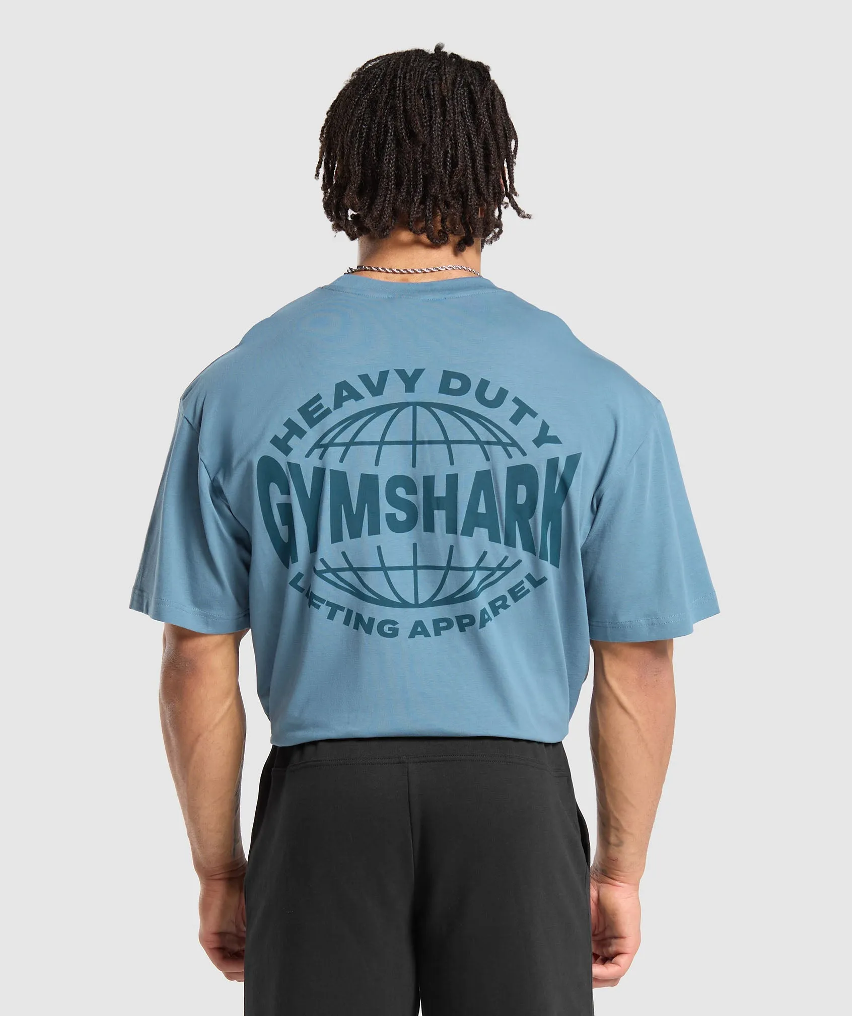 Gymshark Heavy Duty Apparel T-Shirt - Faded Blue sold by Gymshark