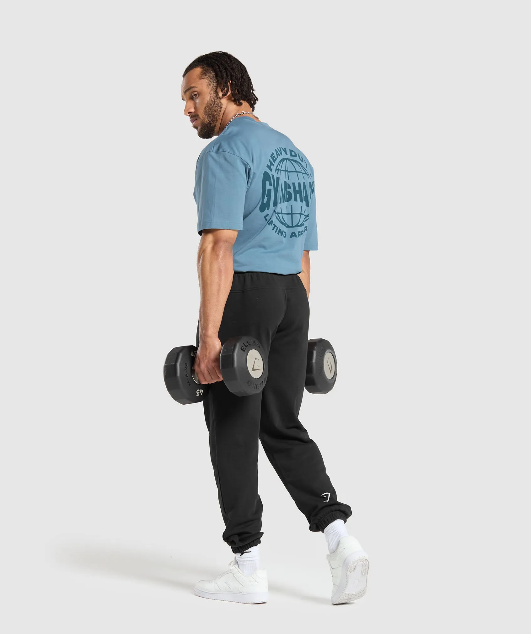 Gymshark Heavy Duty Apparel T-Shirt - Faded Blue sold by Gymshark product image thumbnail 4