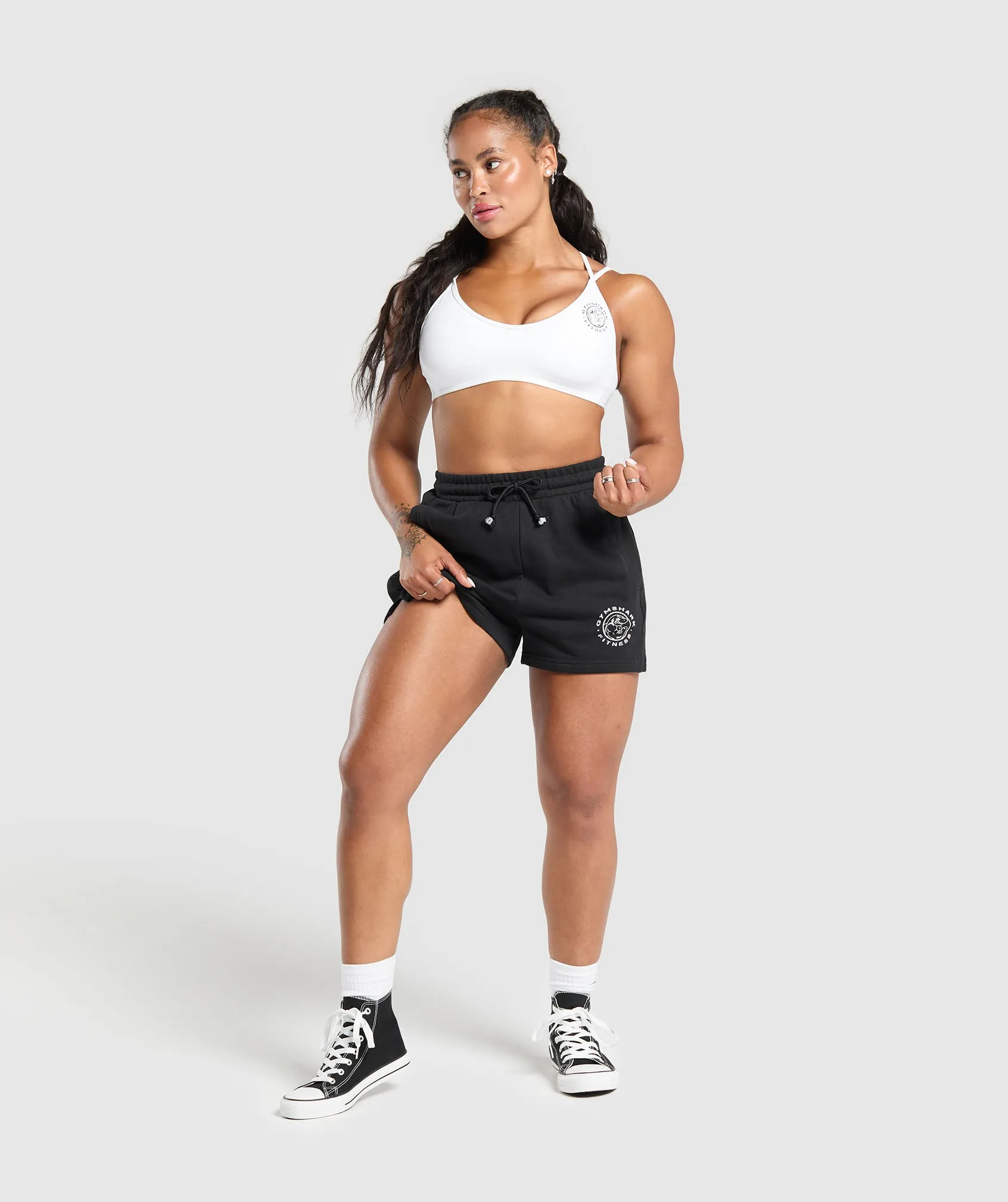Gymshark Legacy Cotton Shorts - Black sold by Gymshark product image thumbnail 4