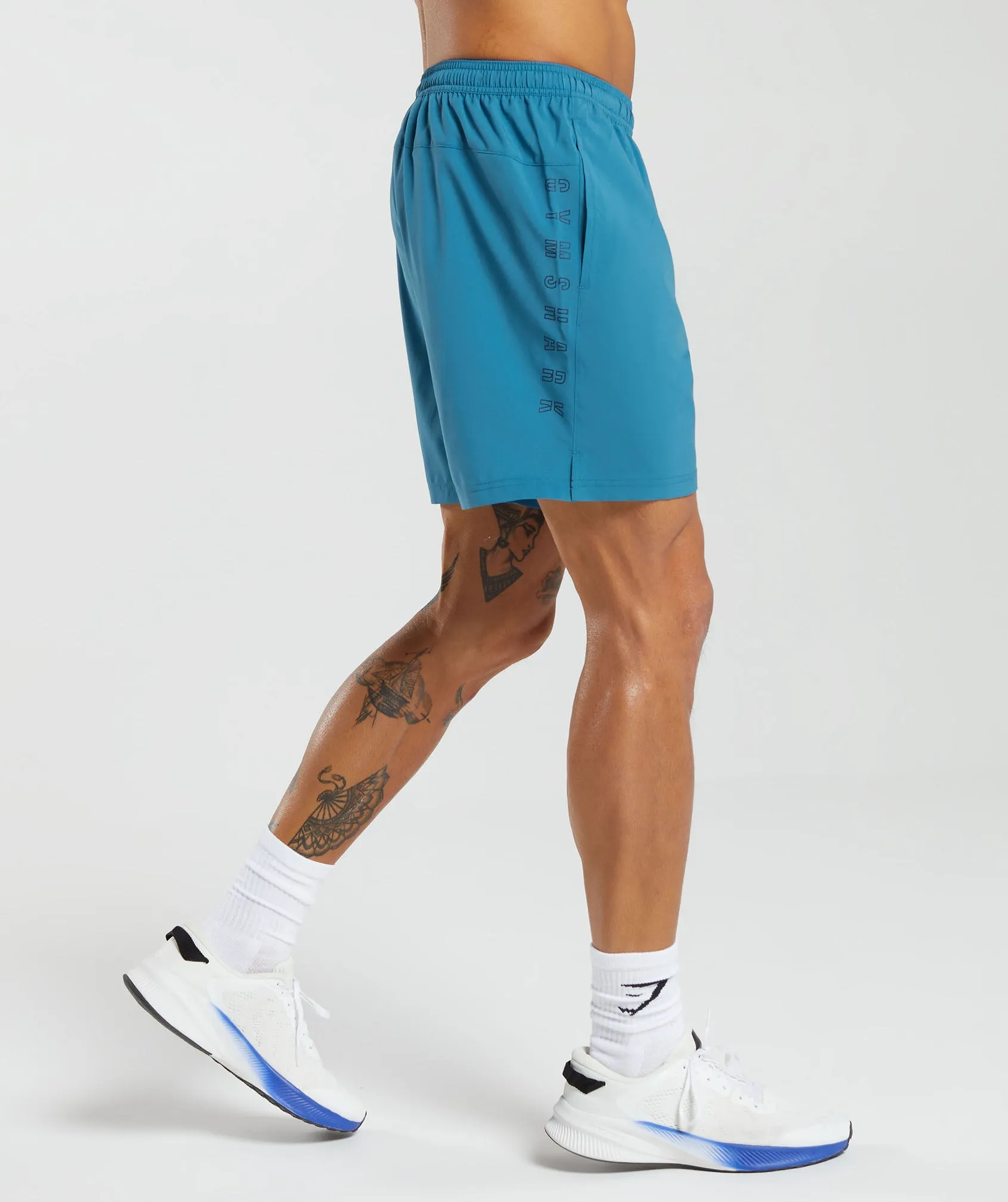 Gymshark Strike Shorts Core Blue Parallel