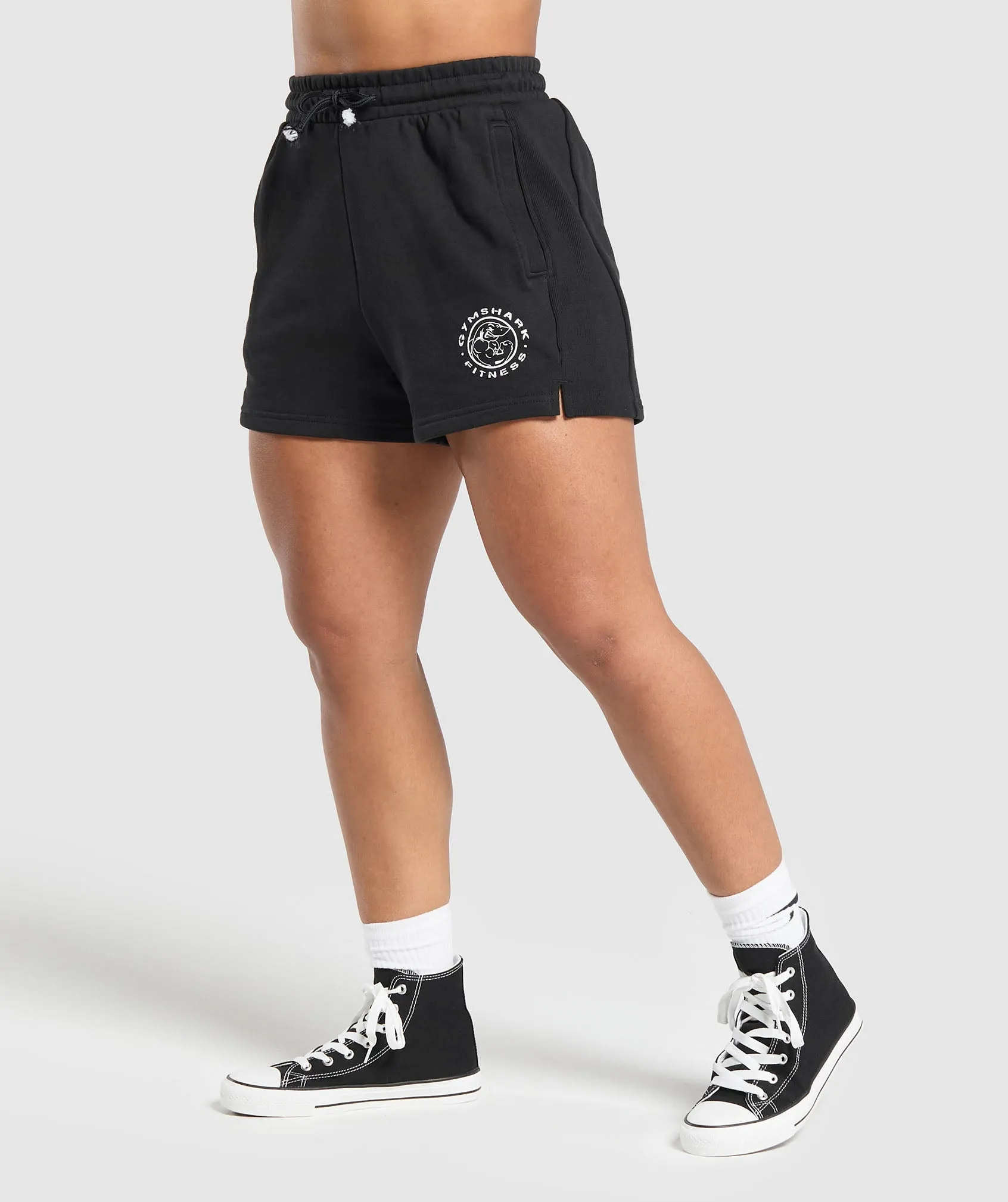 Gymshark Legacy Cotton Shorts - Black sold by Gymshark product image thumbnail 3