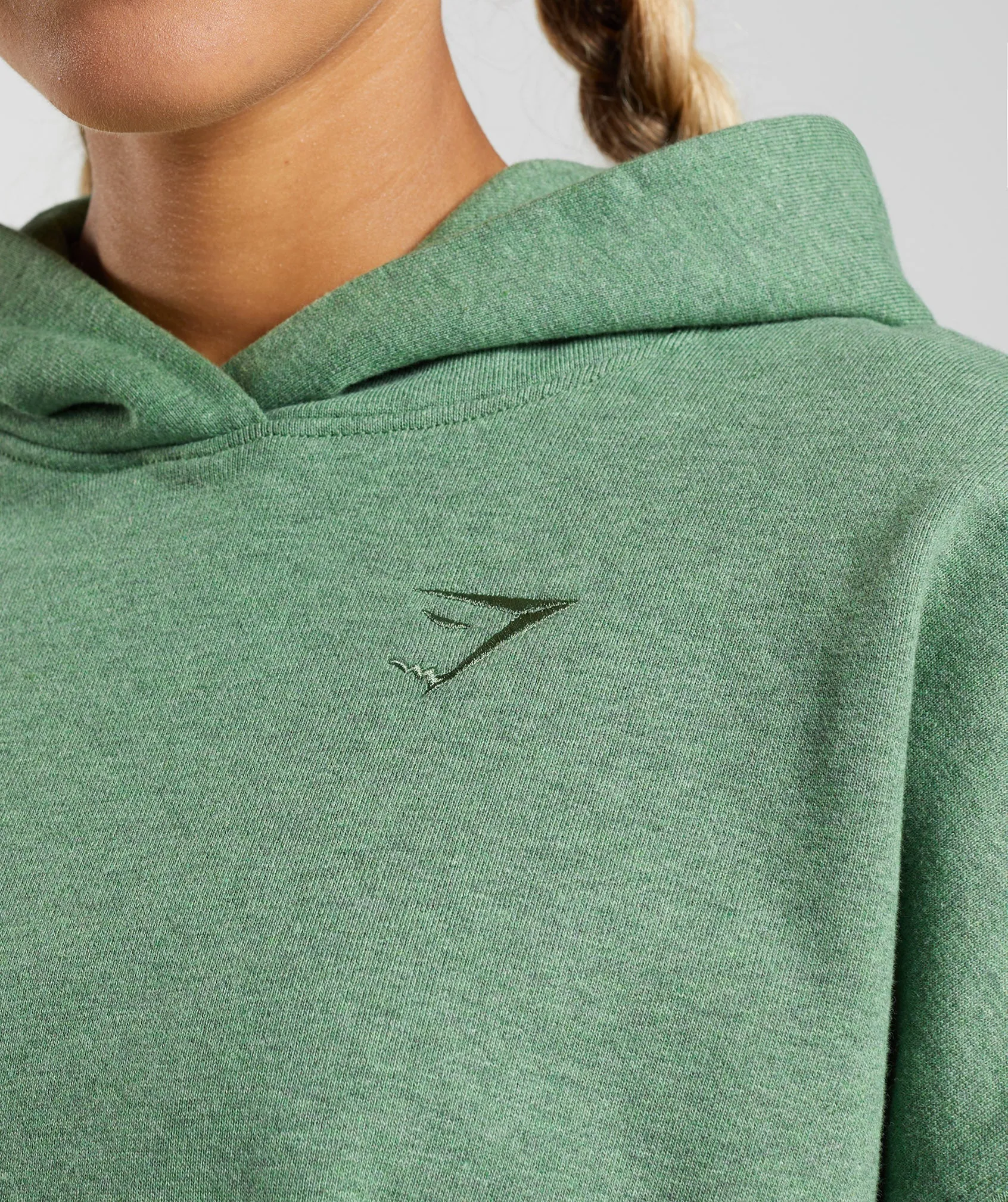 Gymshark Rest Day Sweats Hoodie - Crocodile Green Marl sold by Gymshark product image thumbnail 3