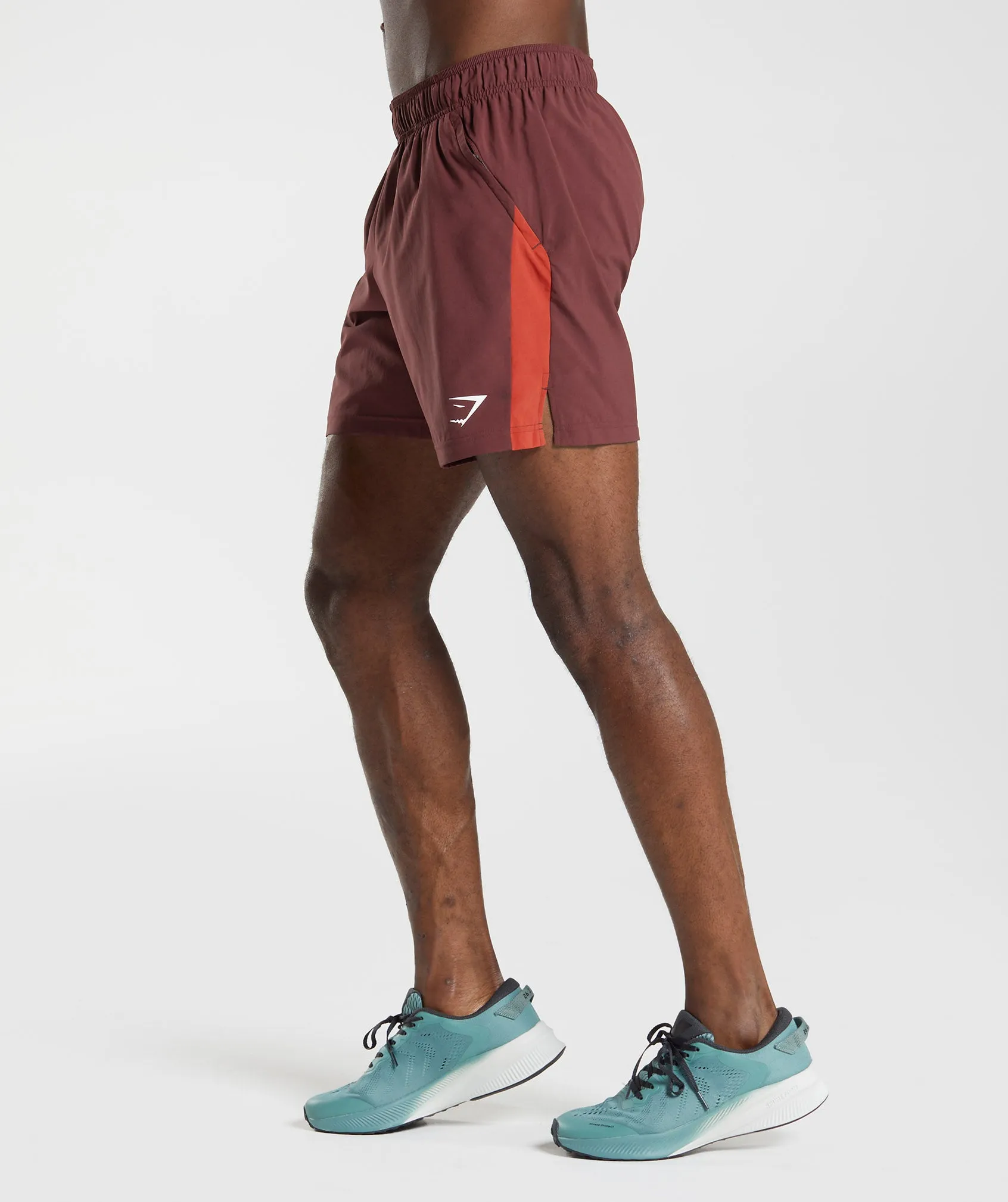 Gymshark Sport Shorts - Baked Maroon/Salsa Red sold by Gymshark product image thumbnail 3