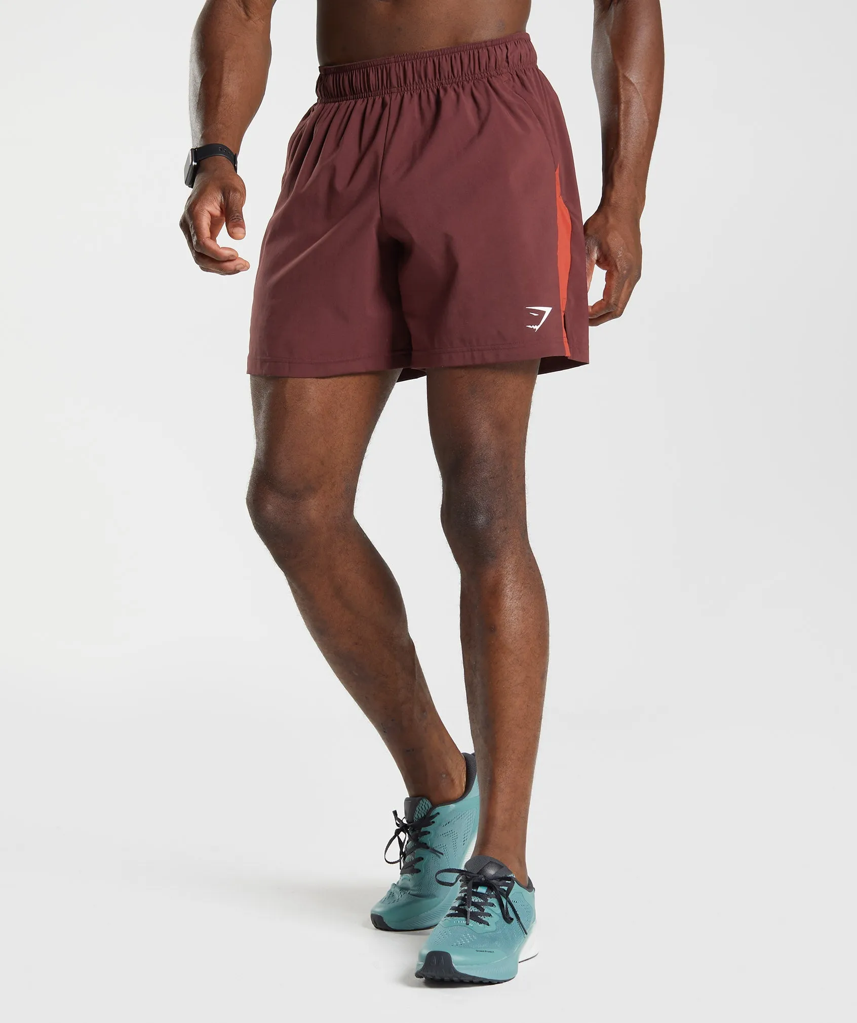Gymshark Sport Shorts - Baked Maroon/Salsa Red sold by Gymshark
