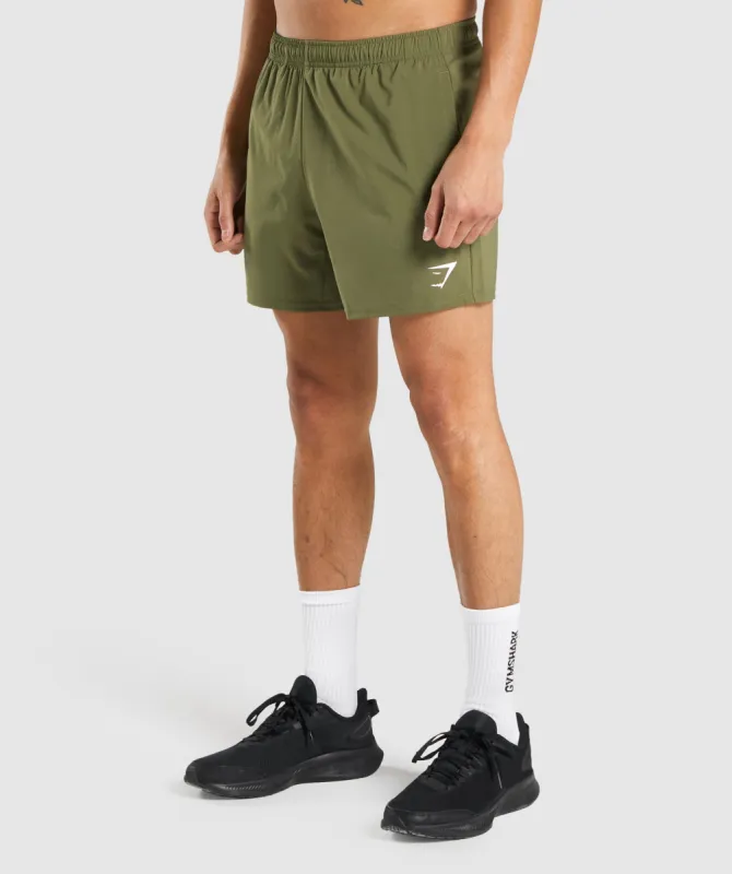Gymshark Arrival 5" Shorts - Dark Green sold by Gymshark