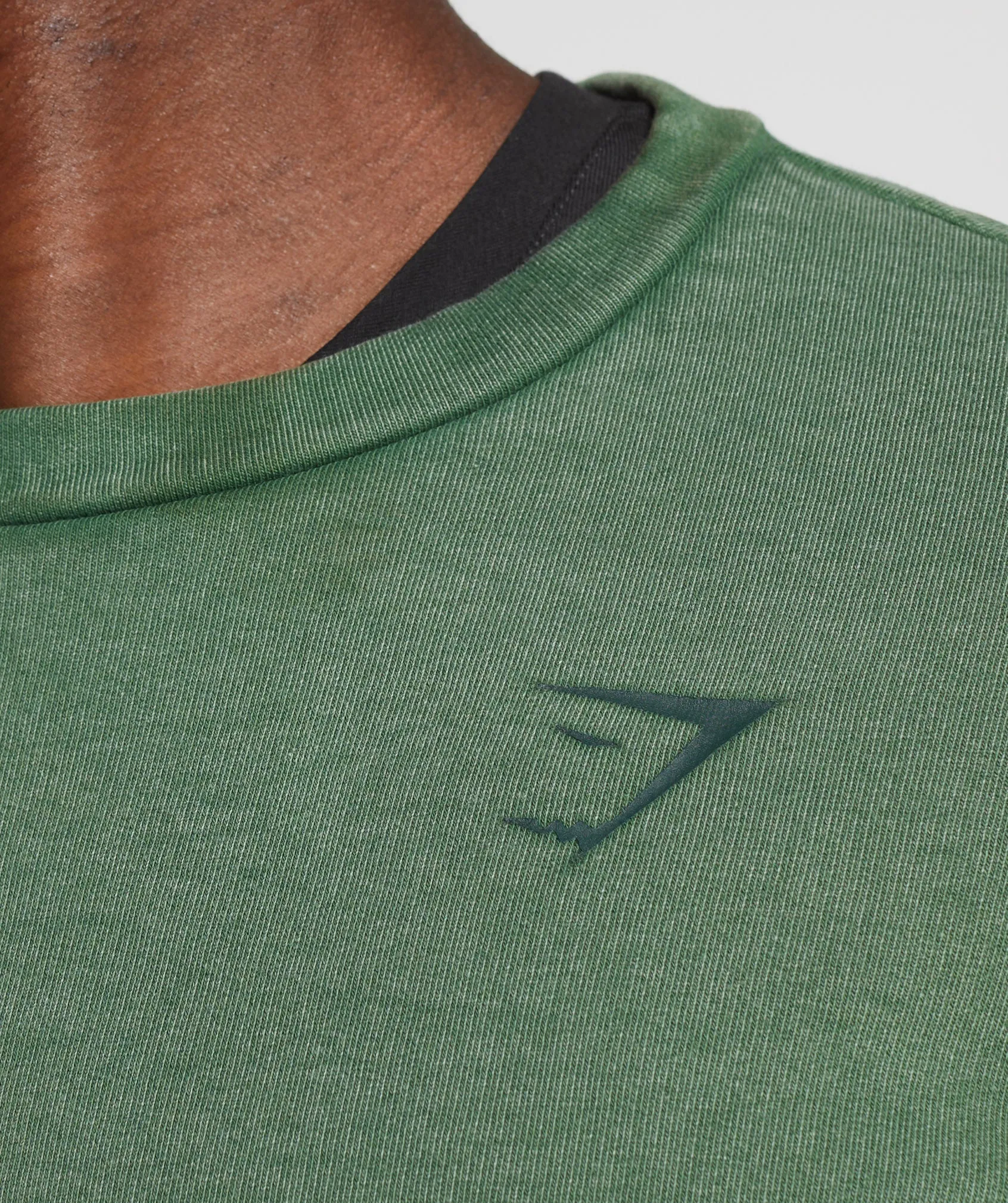 Gymshark Power Washed Crew - Iguana Green sold by Gymshark product image thumbnail 5