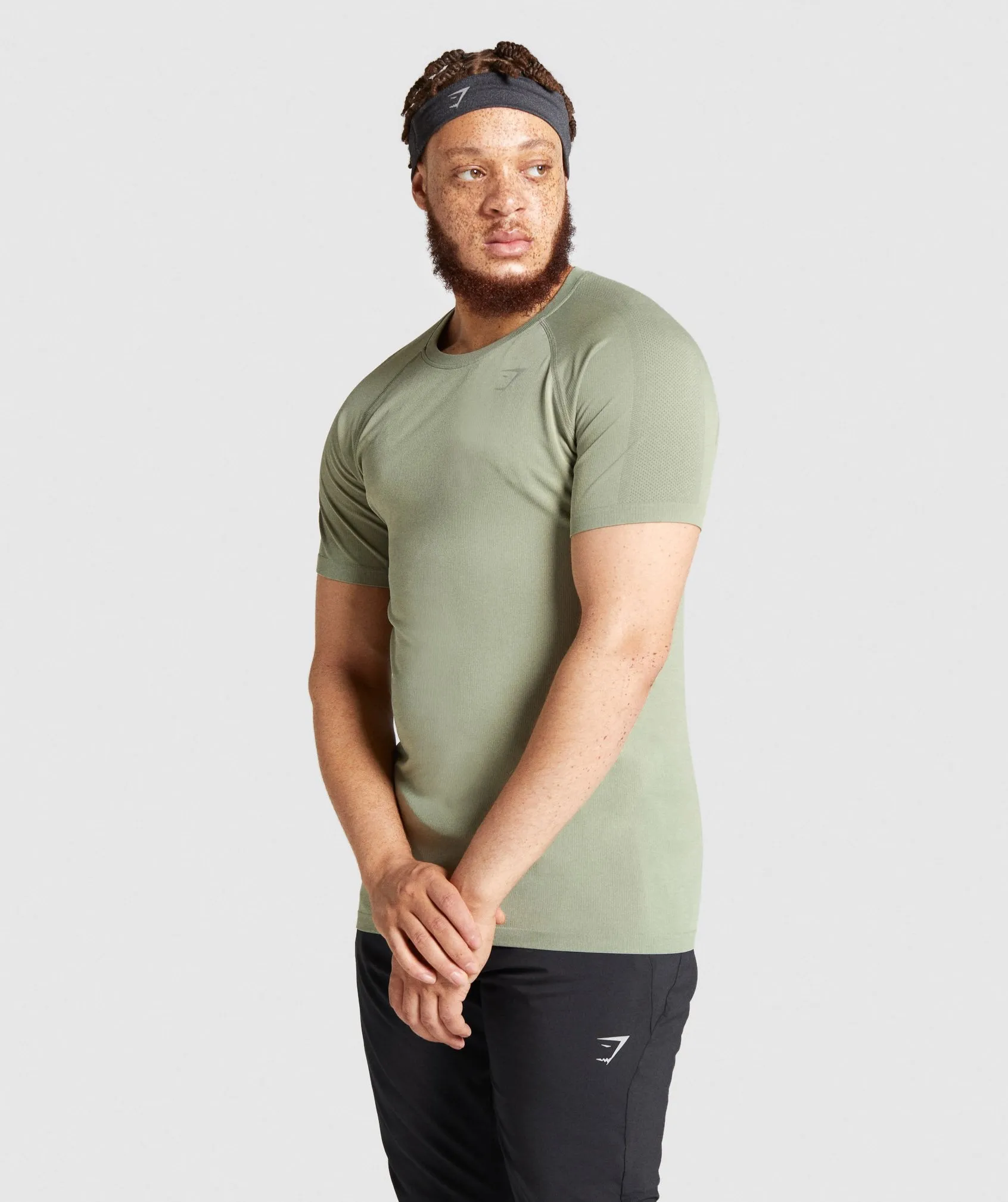 Gymshark Aspect Lightweight Seamless T-Shirt - Light Green sold by Gymshark