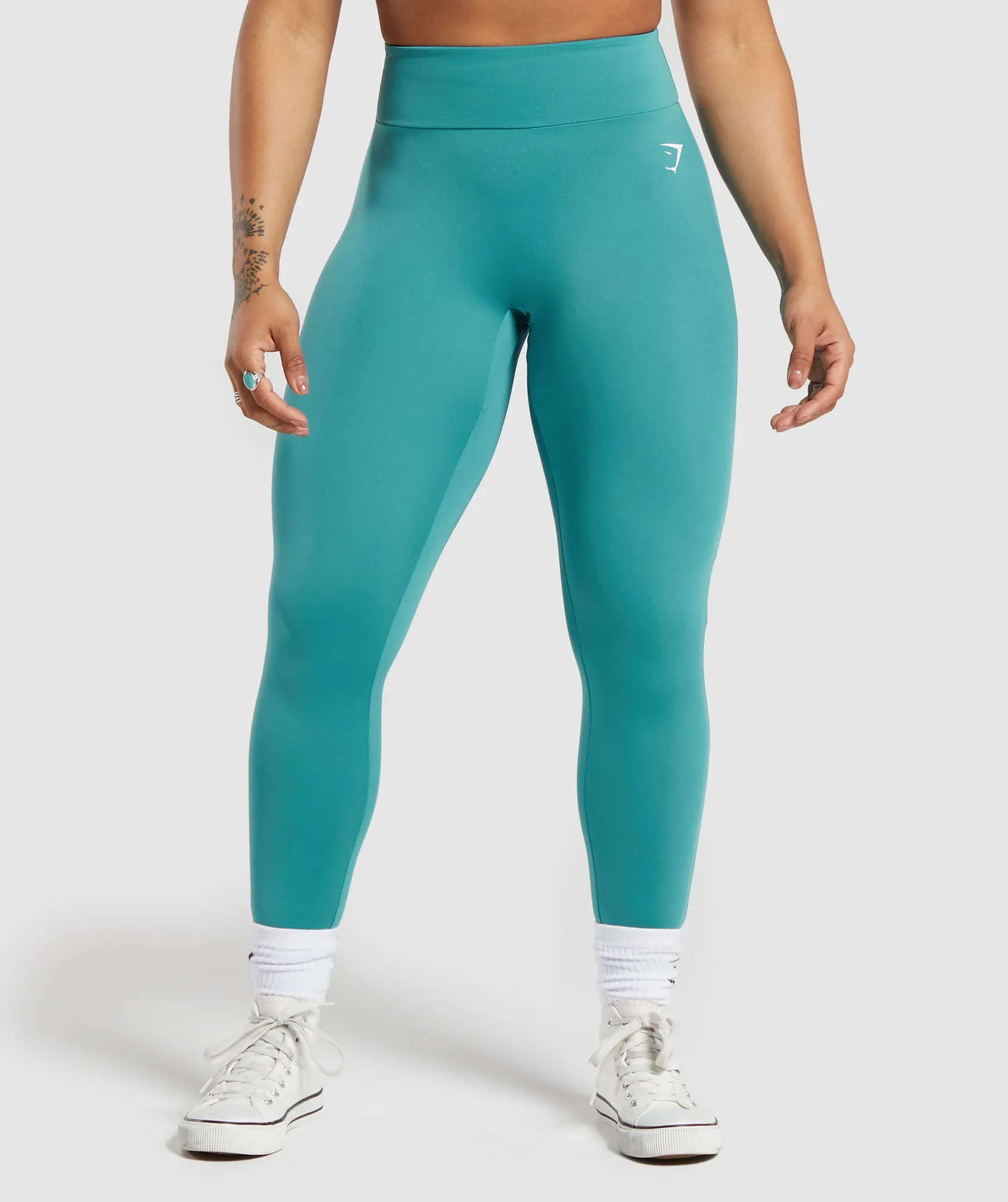 GS Power Regular Leggings - Bondi Teal sold by Gymshark