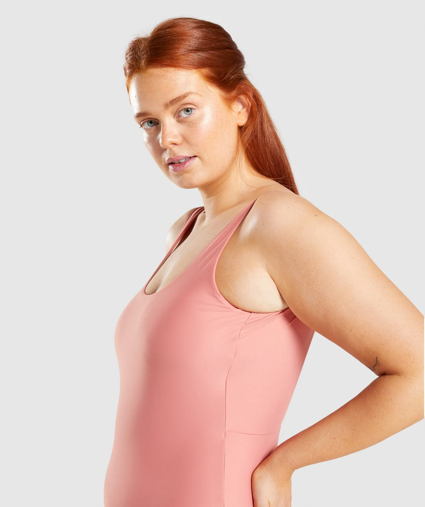 Gymshark Open Back Swimsuit - Light Pink sold by Gymshark product image thumbnail 5