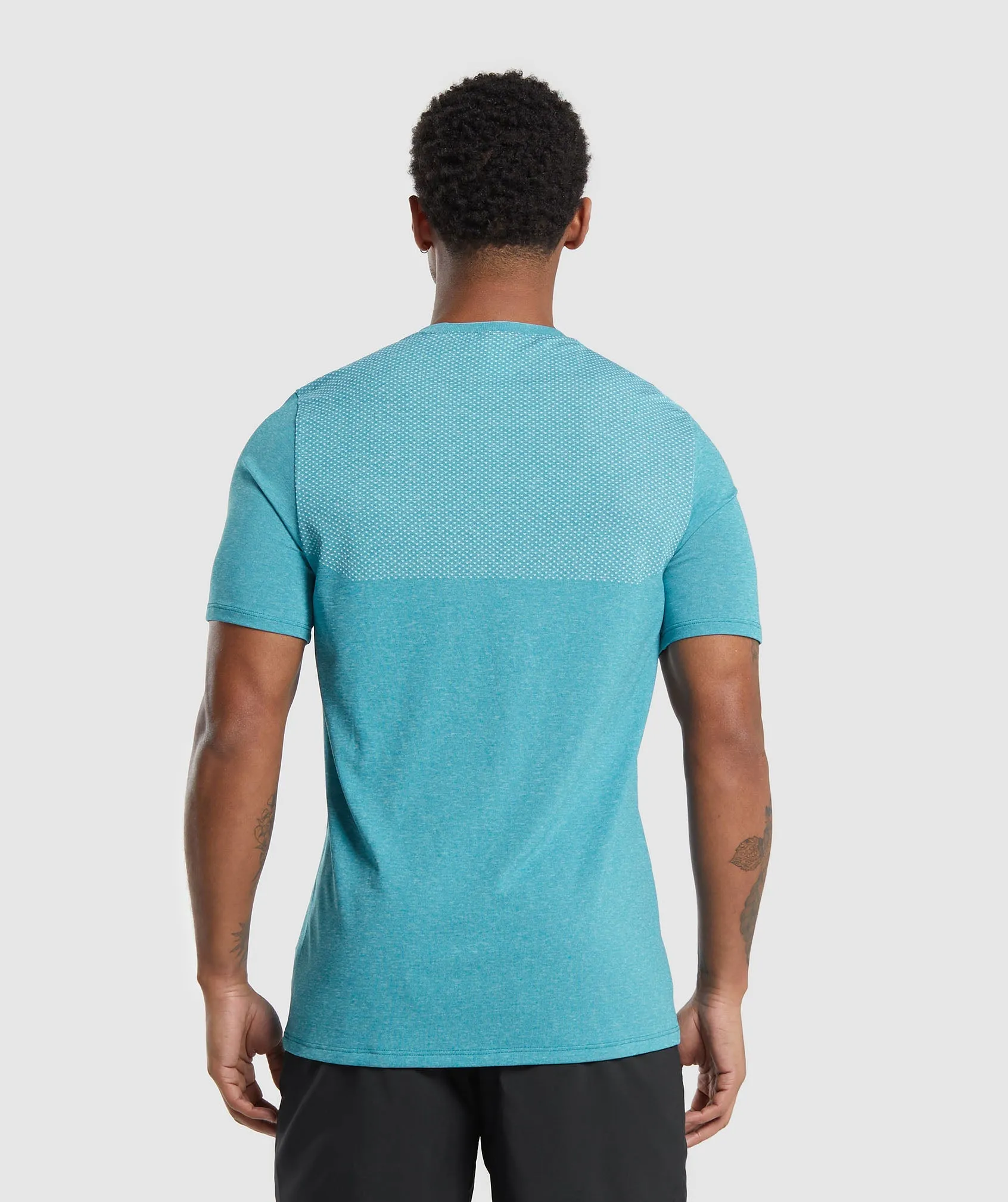 Gymshark Vital T-Shirt - Artificial Teal/White Marl sold by Gymshark product image thumbnail 2