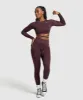 Gymshark Adapt Camo Seamless Leggings - Plum Brown/Burgundy Brown sold by Gymshark