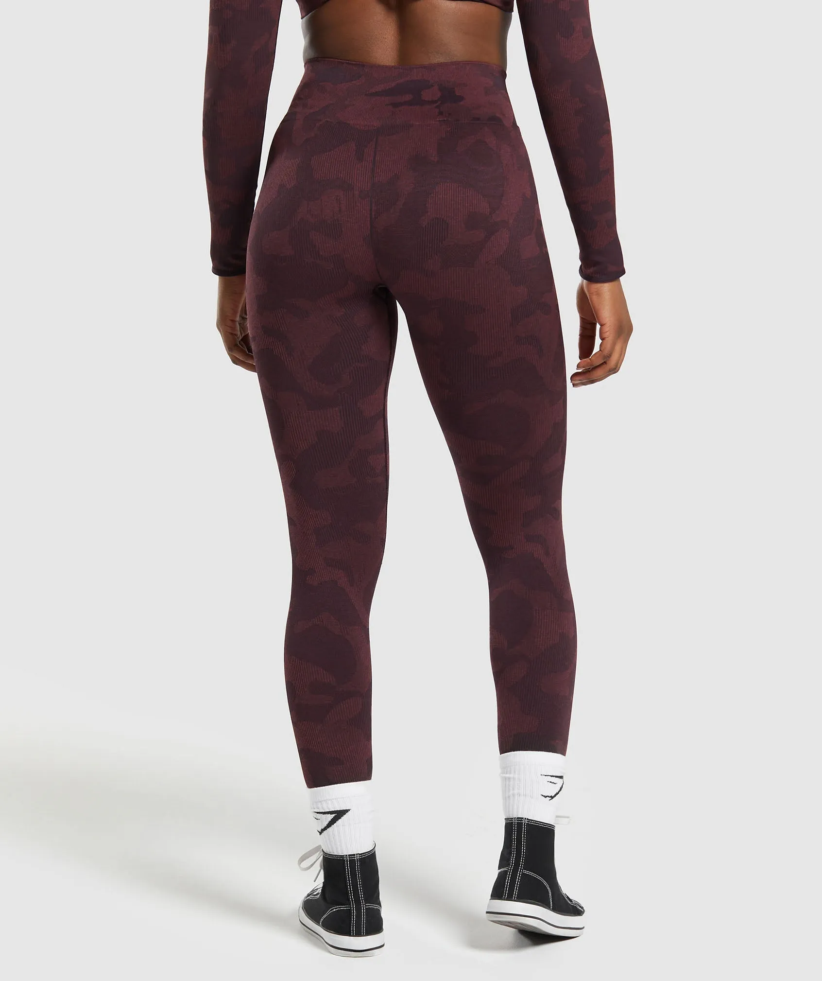 Gymshark Adapt Camo Seamless Leggings - Plum Brown/Burgundy Brown sold by Gymshark product image thumbnail 2
