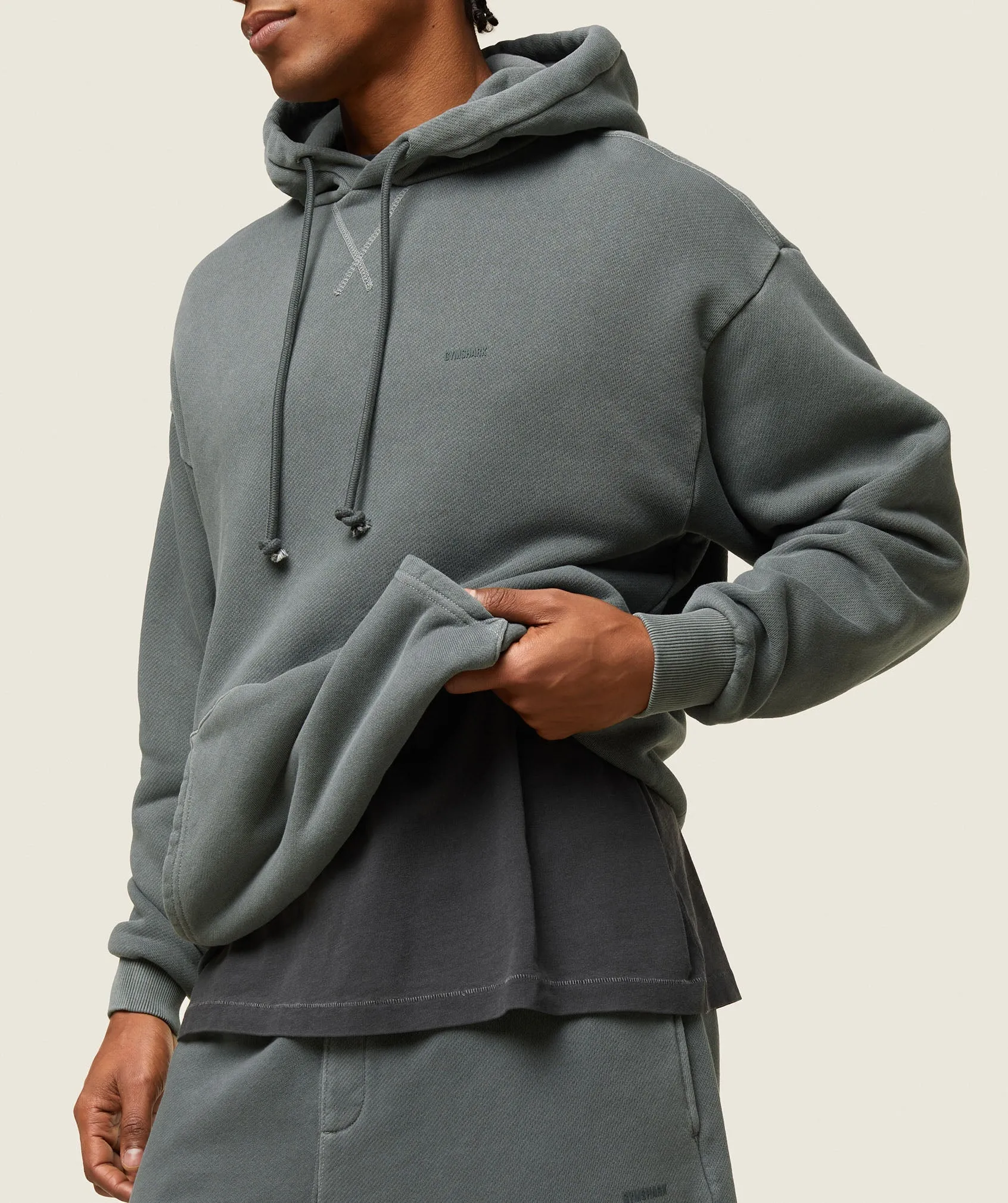 Gymshark everywear Relaxed Hoodie - Slate Teal sold by Gymshark product image thumbnail 4