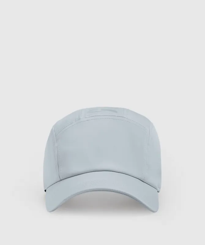 Gymshark Logo 5 Panel Cap - River Stone Grey sold by Gymshark