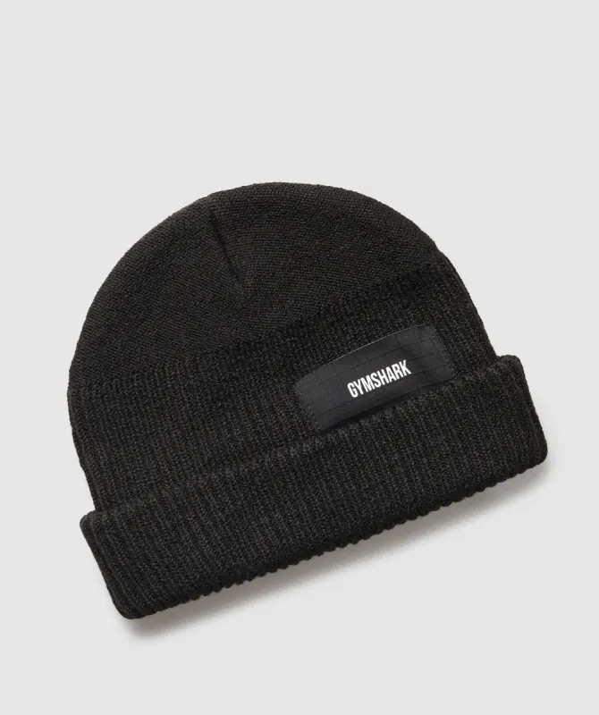 Gymshark Pocket Beanie - Black sold by Gymshark