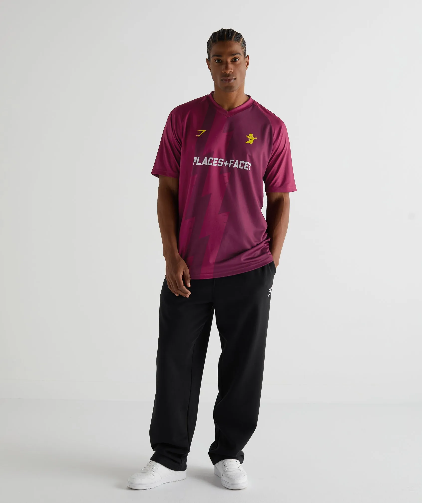 Places + Faces X GS Jersey - Burgundy sold by Gymshark product image thumbnail 4