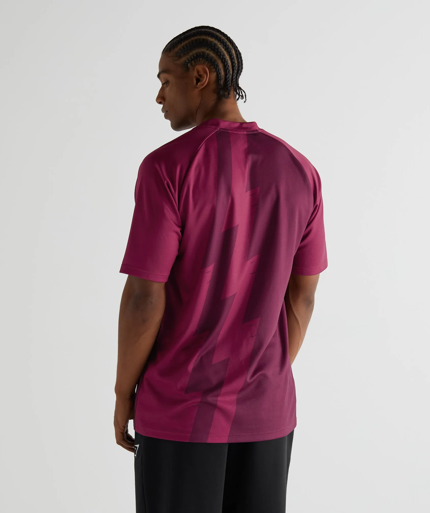 Places + Faces X GS Jersey - Burgundy sold by Gymshark product image thumbnail 3