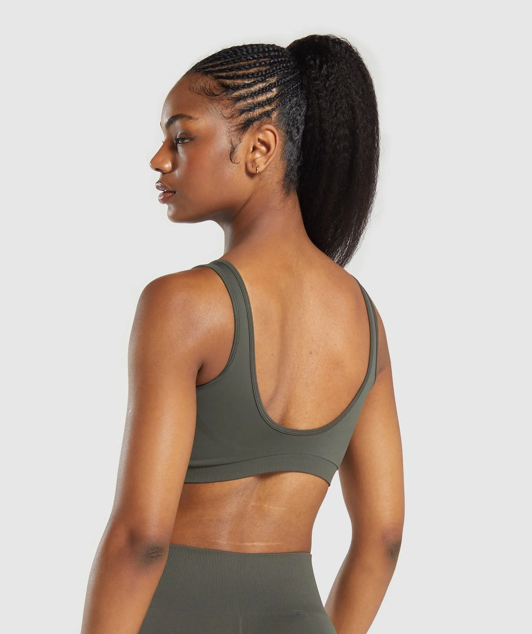 Gymshark Everyday Seamless Sports Bra - Strength Green sold by Gymshark product image thumbnail 2