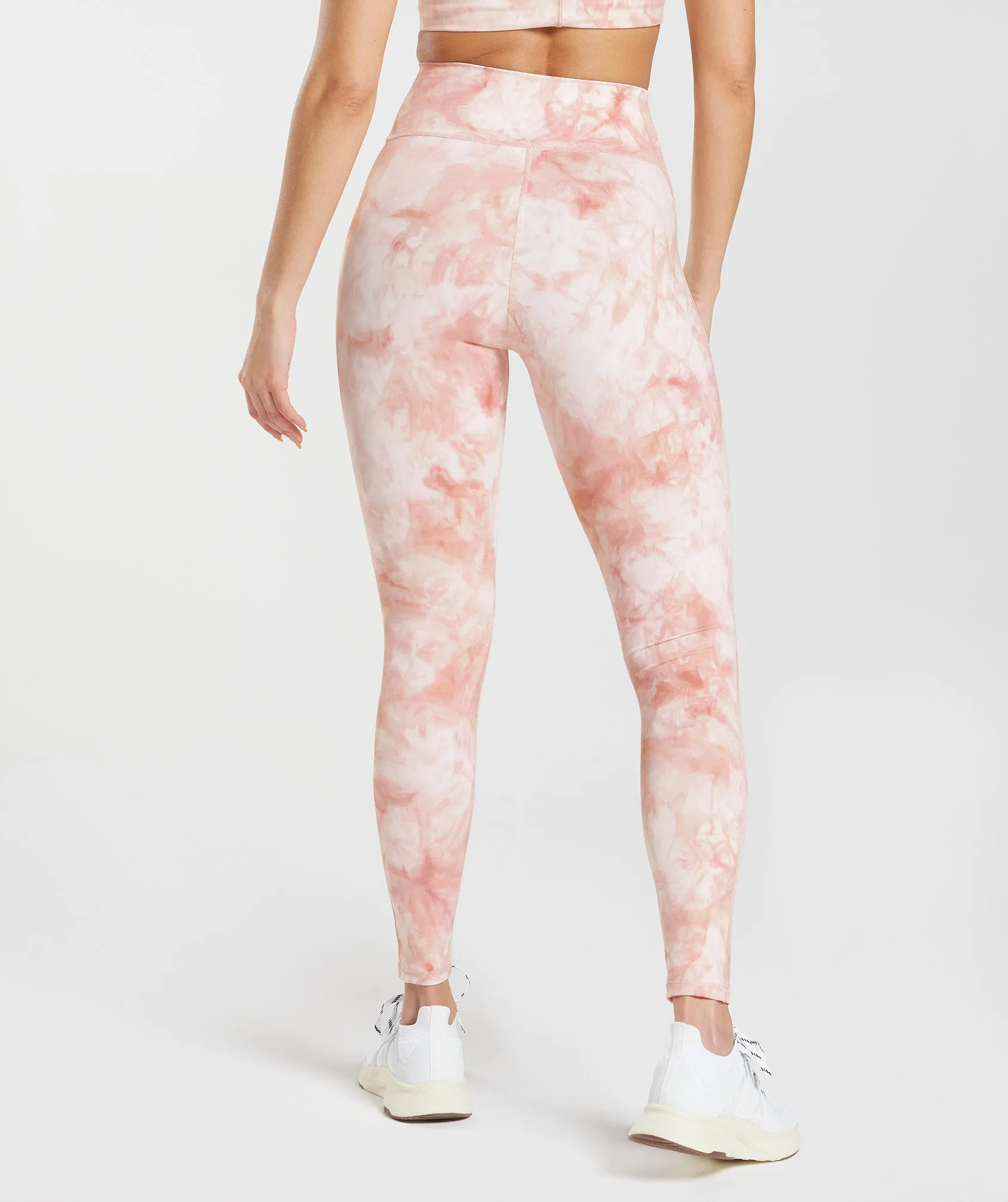 Gymshark Elevate Spray Dye Leggings - White/Misty Pink/Scandi Pink sold by Gymshark product image thumbnail 2
