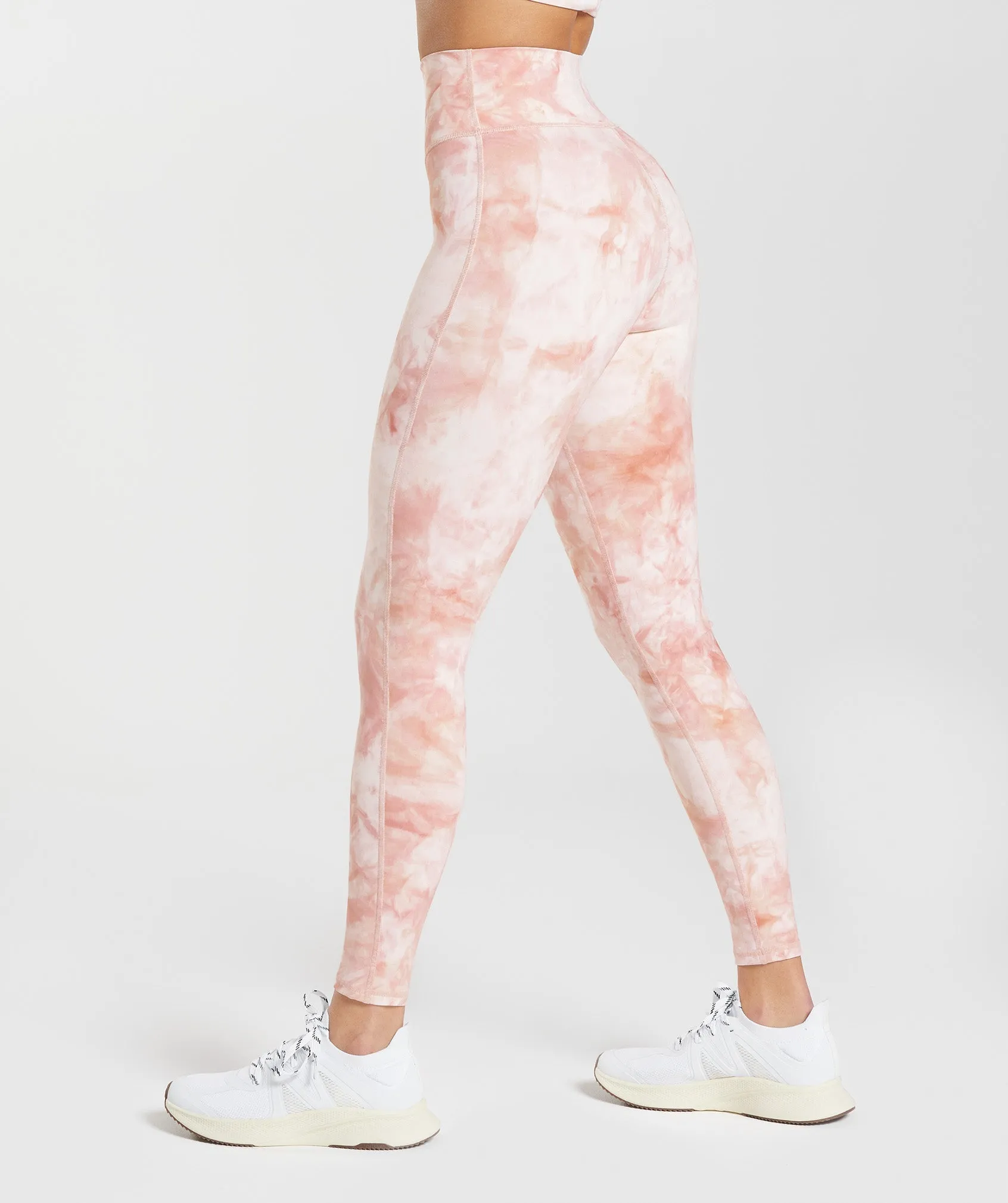 Gymshark Elevate Spray Dye Leggings - White/Misty Pink/Scandi Pink sold by Gymshark product image thumbnail 3